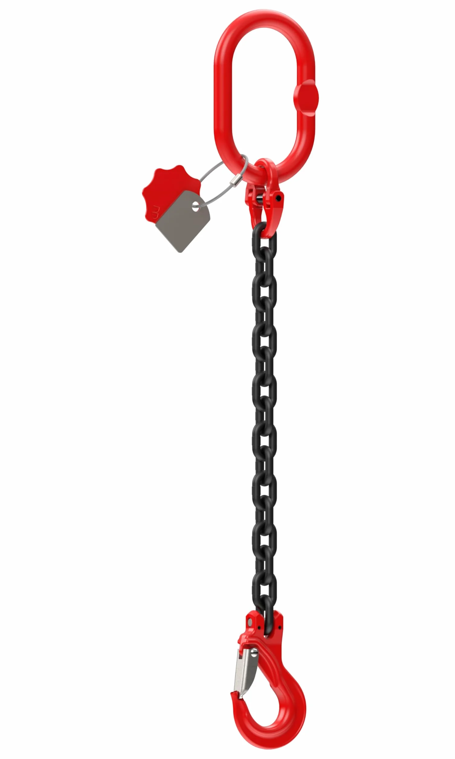 Dolezych DoKett Cadena para grúas 1 m 2000 kg Gancho de Horquilla Rojo