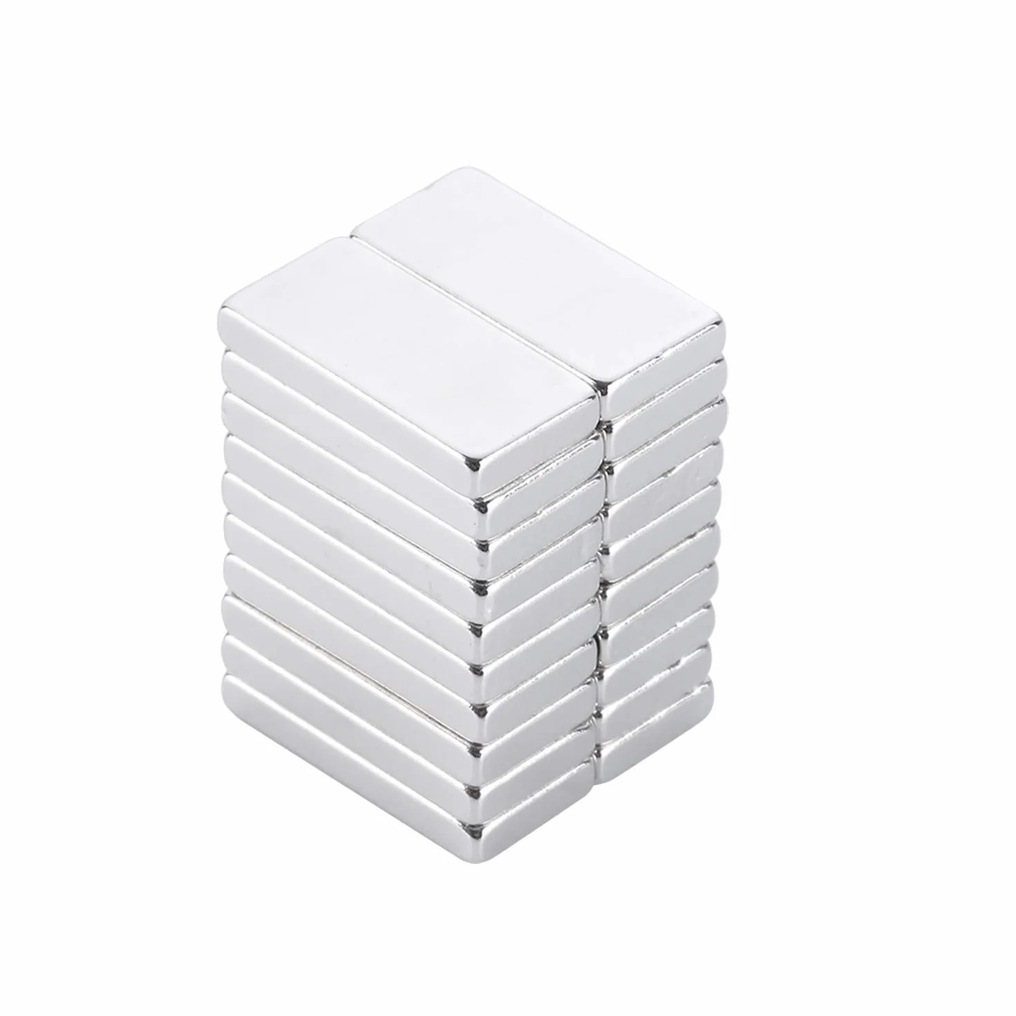 Imanes Neodimio N52 20 Piezas 20x10x2mm para Experimentos Científicos DIY