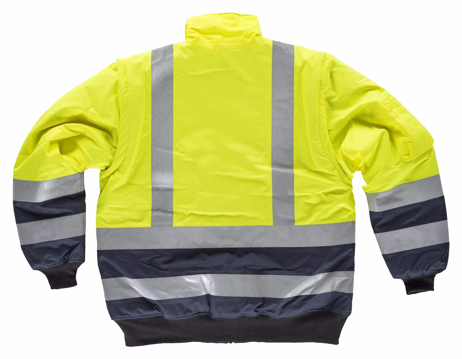 WORKTEAM Cazadora Piloto Alta Visibilidad Impermeable Clase 2 con Mangas Desmontables