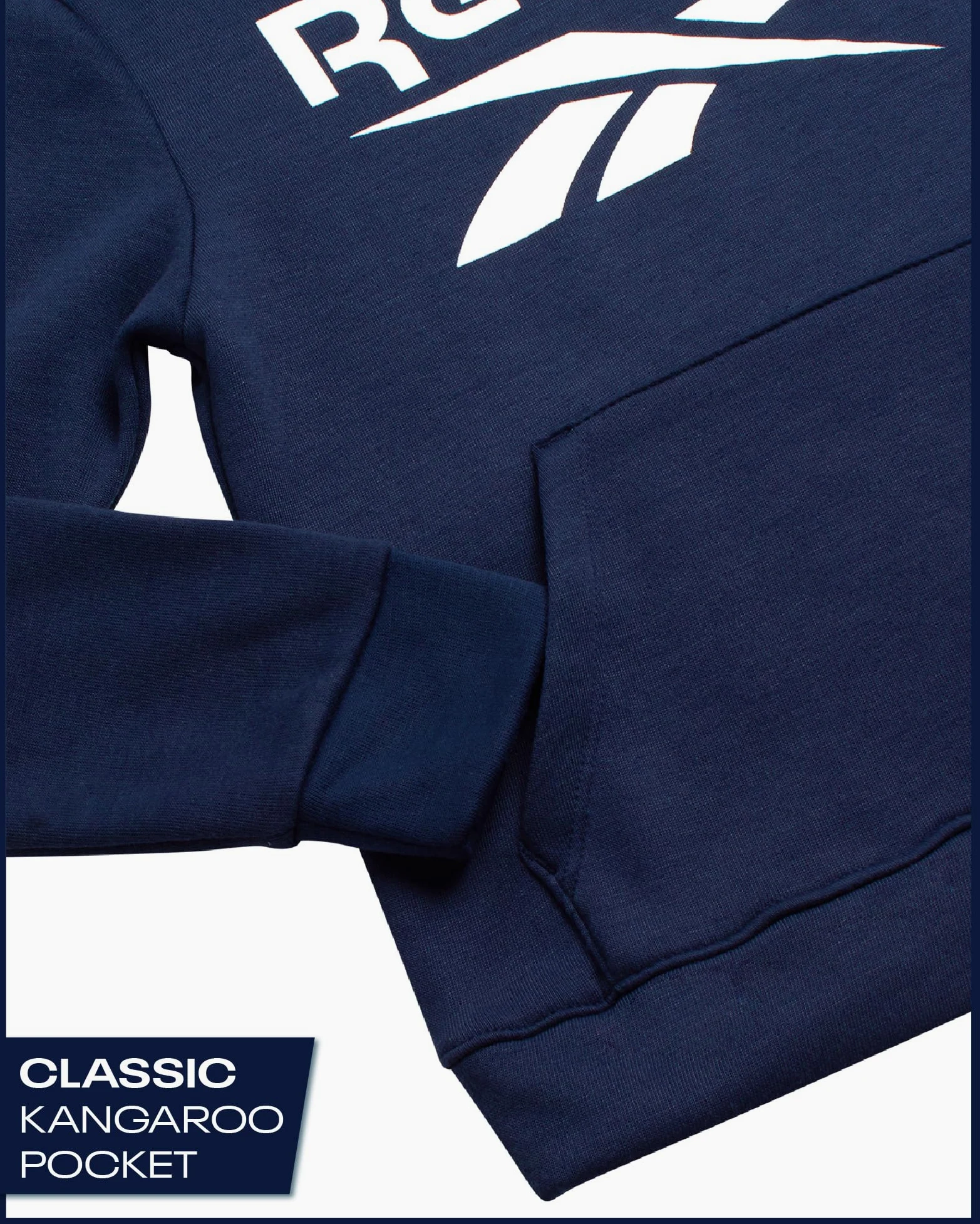 Reebok Conjunto deportivo de 3 piezas para niños, sudadera con capucha, pantalones deportivos y camiseta para niños (8-14)