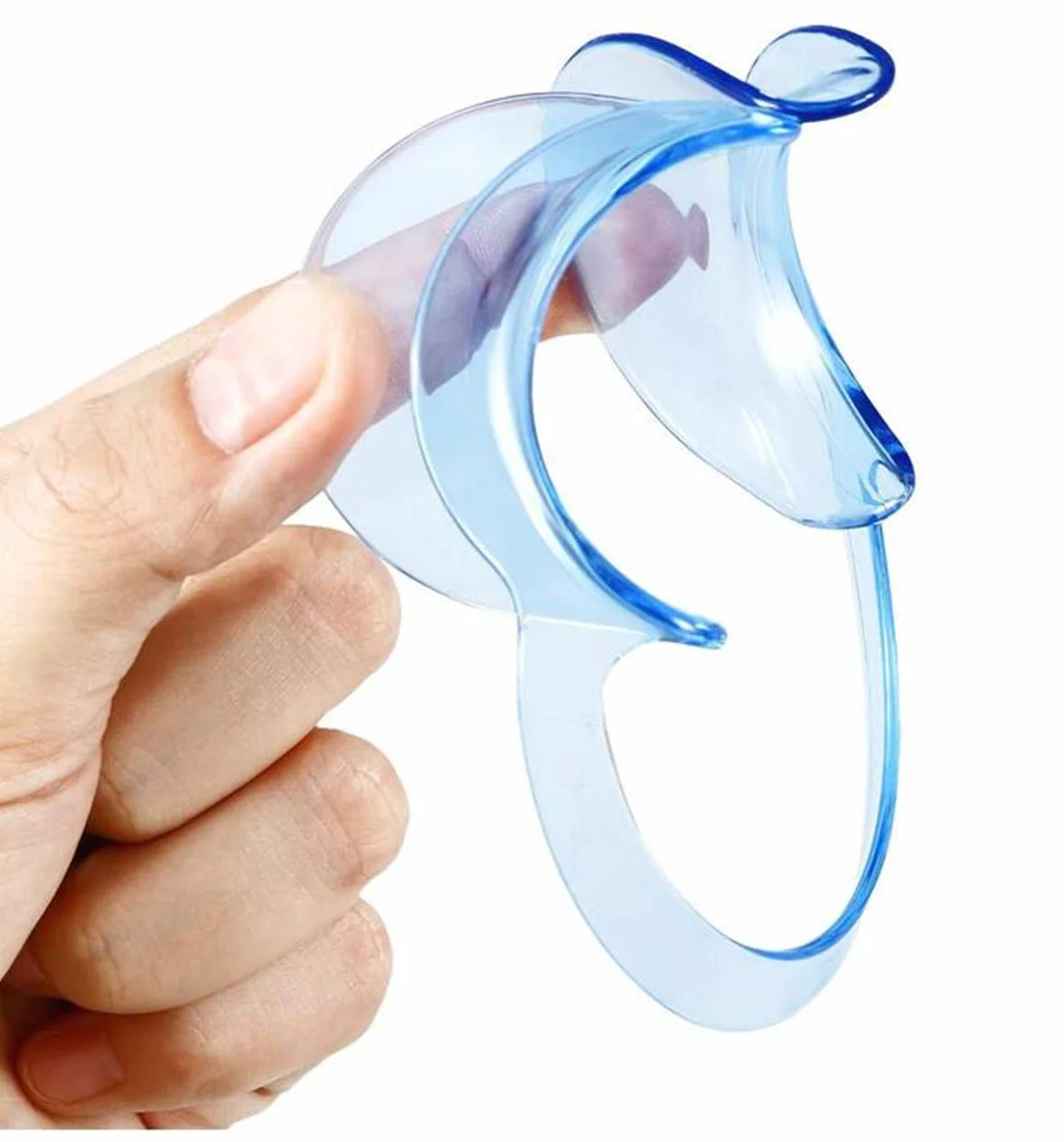 Biluer 30PCS Abridor de Boca Dental Retractor de Mejilla para Cirugía Dental y Blanqueamiento S/M/L Azul Blanco