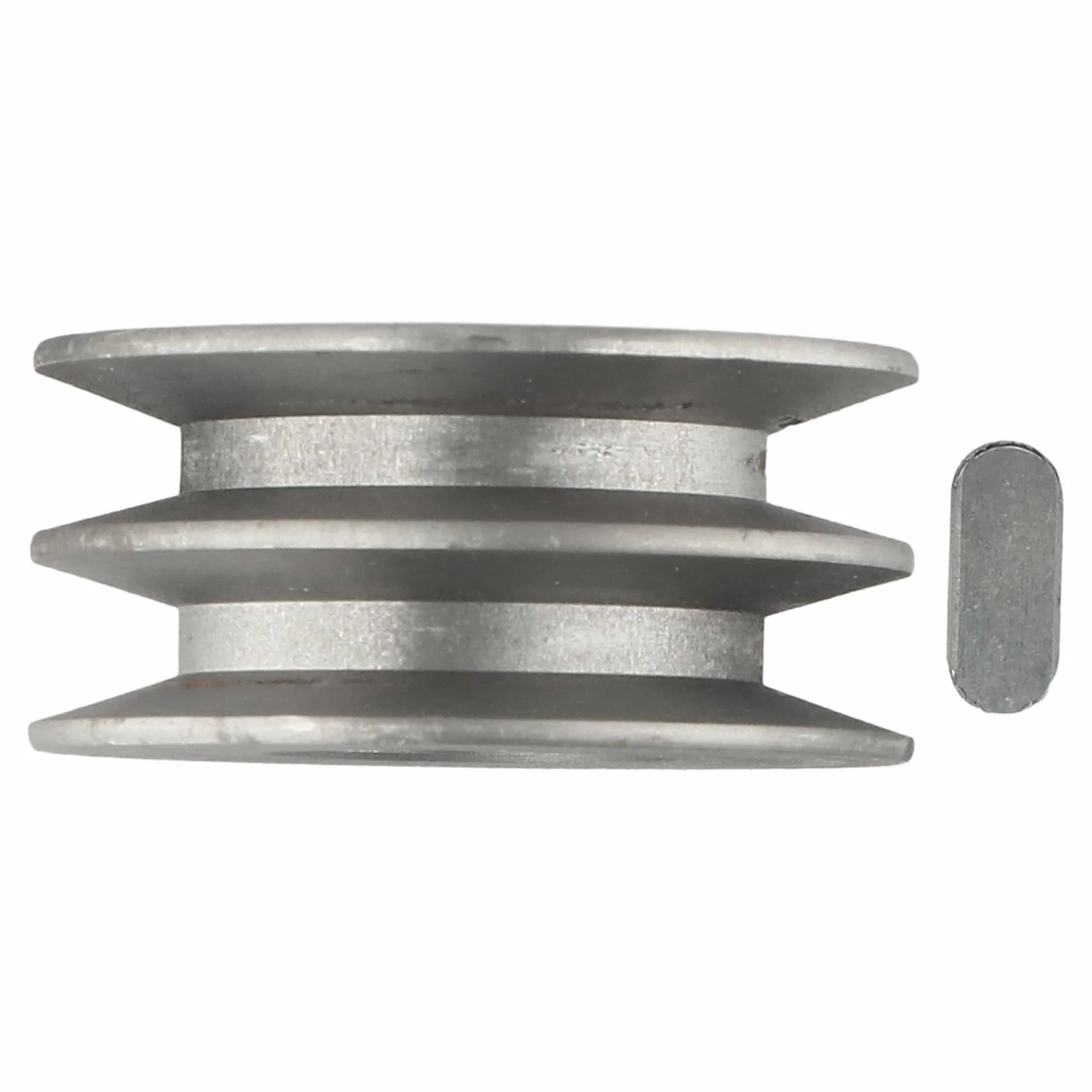 Polea de correa en V de hierro fundido, doble ranura 64x30x28mm para motor
