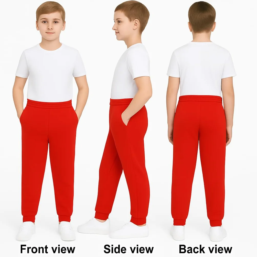 KHIM Pantalones deportivos unisex para niños y niñas