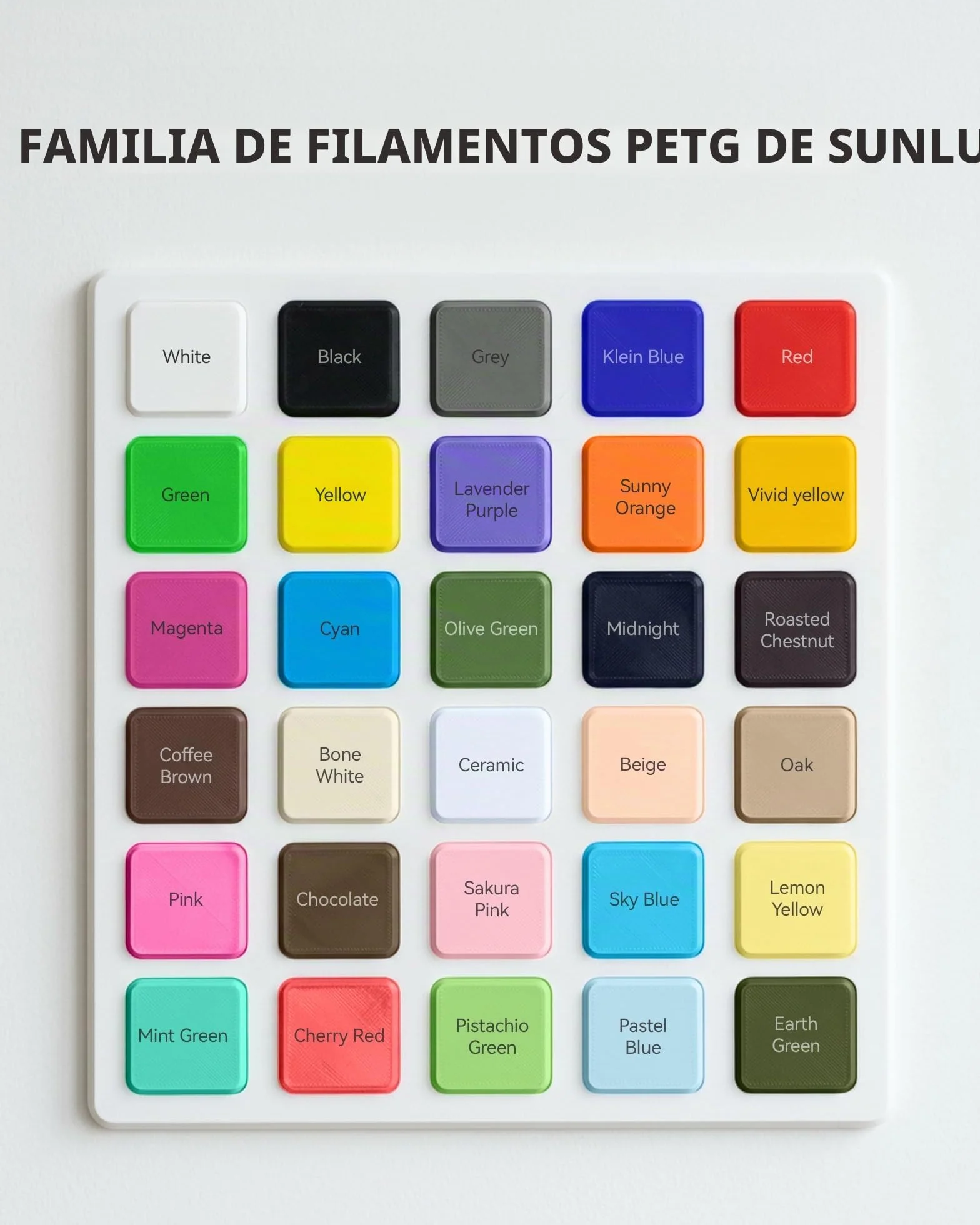 SUNLU PETG Filament 1.75 mm, Filamento para Impresora 3D, Negro, Bobina de 1 kg