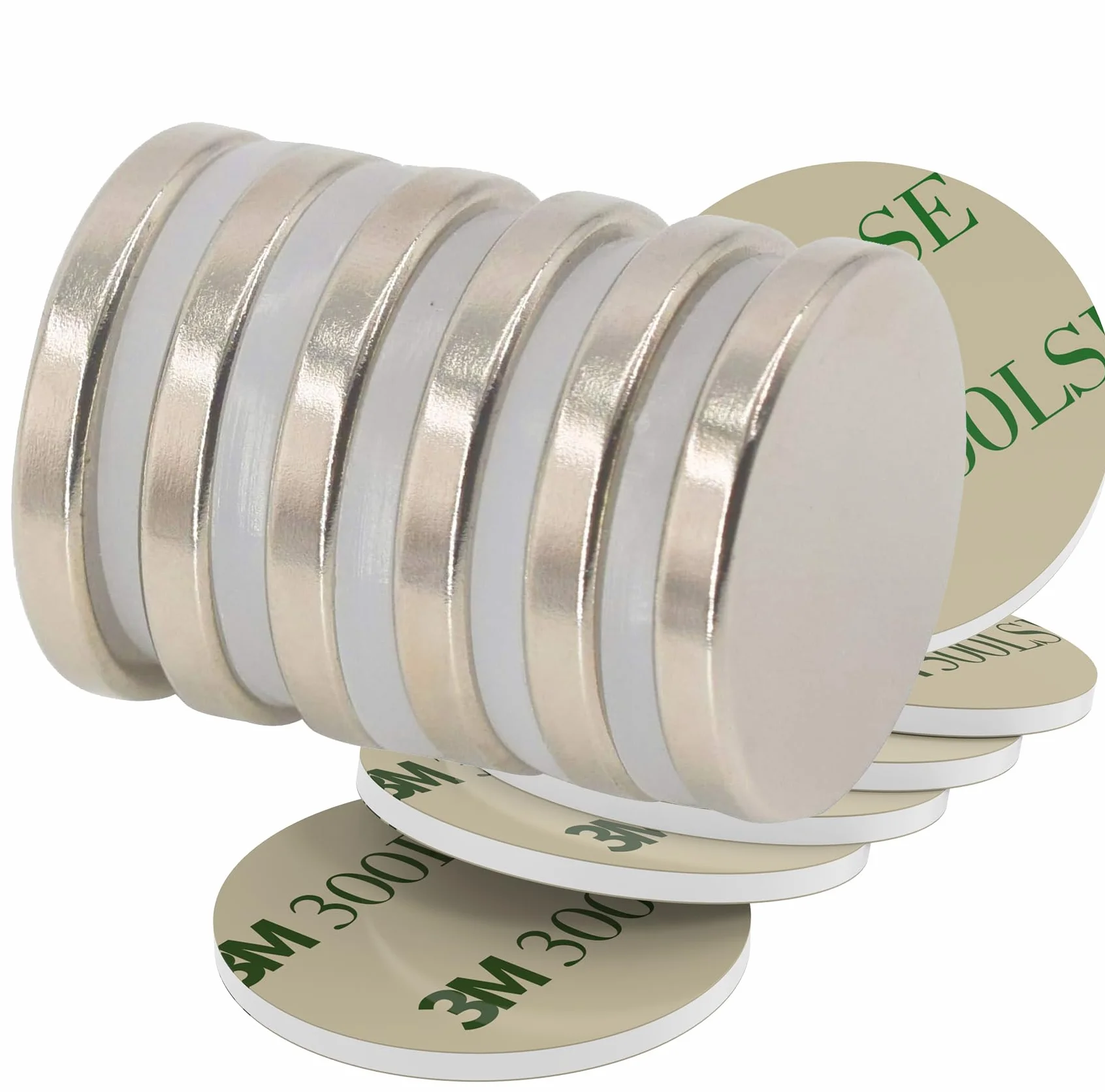 Imanes de disco 6 kg 25 mm x 3 mm autoadhesivos Magnetpro