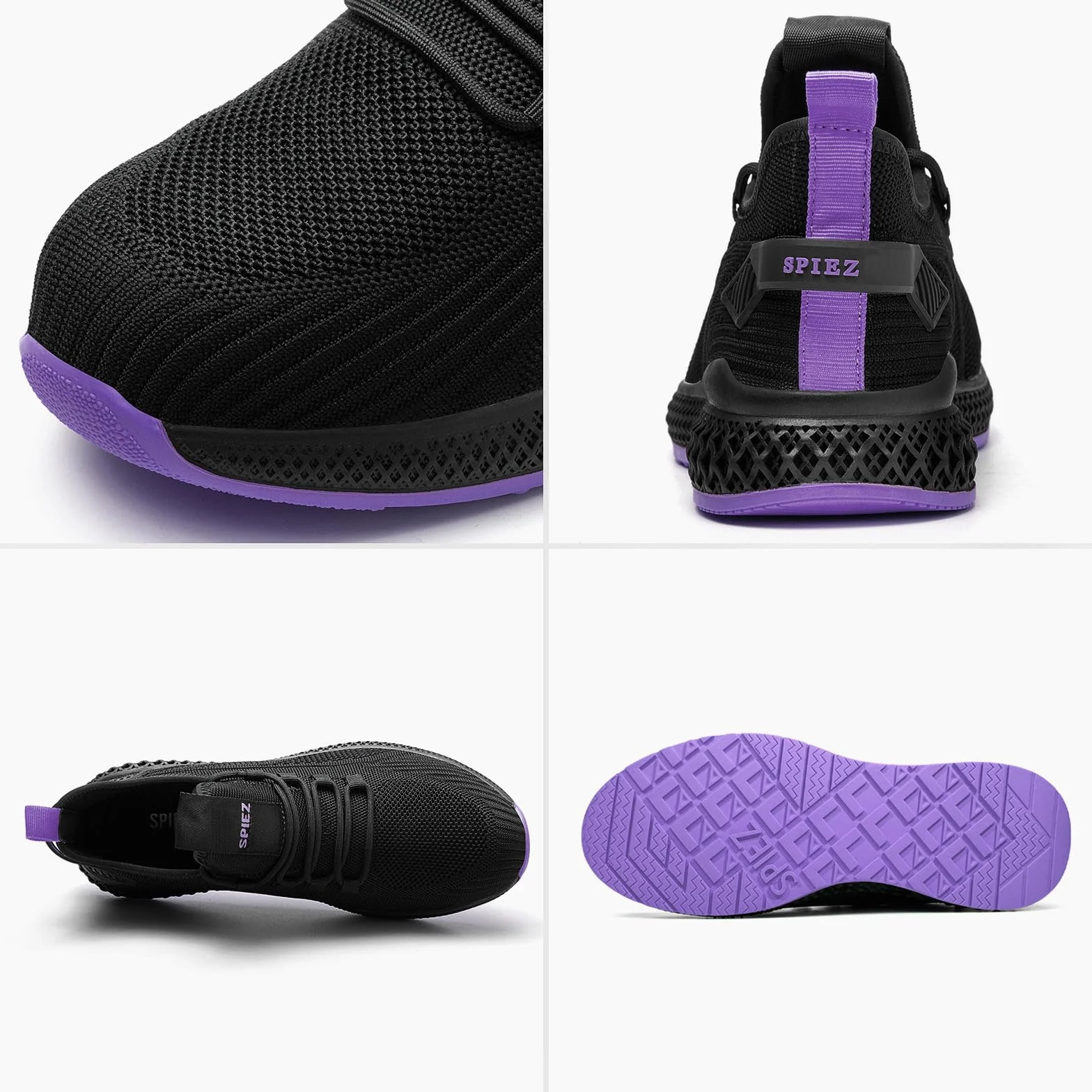 SPIEZ Antiaplastamiento Zapatos de Seguridad Mujer Ligeros, Cómodos Zapatos de Trabajo Transpirables Zapatillas de Seguridad para el Trabajo y el Uso Diario