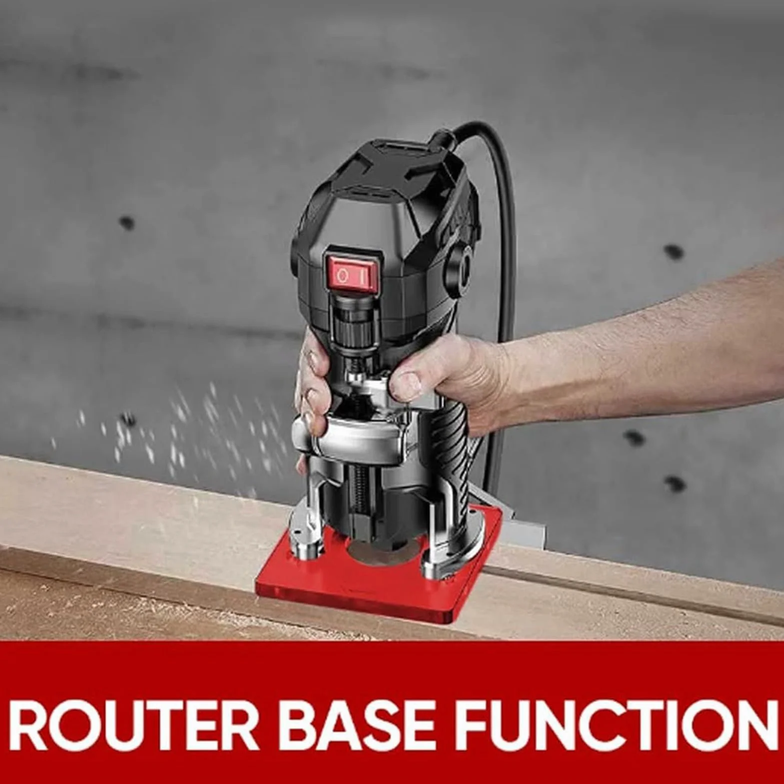 Greensen Soporte de Fresado para Router 3 en 1, Plantilla de Carpintería de Aleación de Aluminio con Tabla Abatible Desmontable