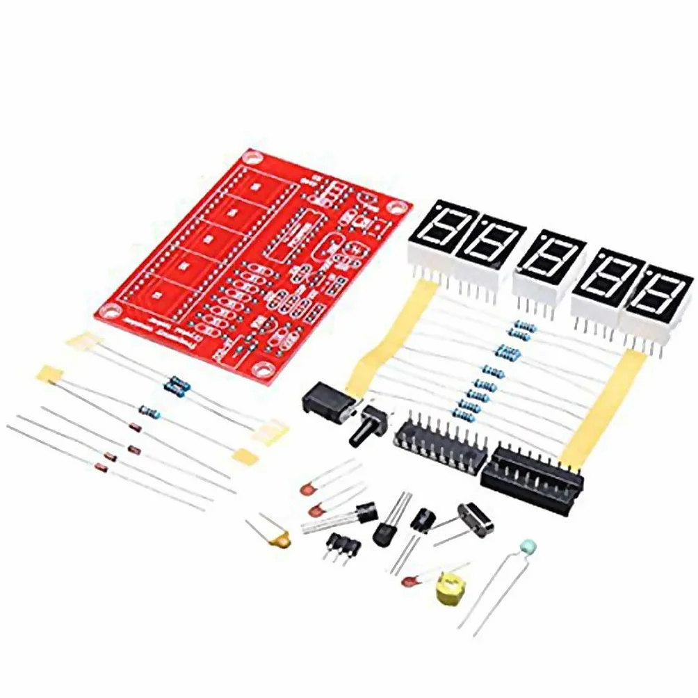 ARCELI Medidor de Frecuencia Digital LED 1Hz-50MHz Kit de Probador Oscilador de Cristal
