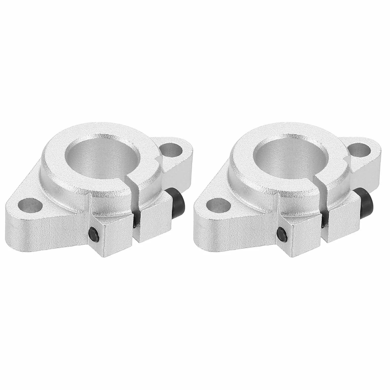 PATIKIL 2 Piezas Soporte de Guía de Riel Lineal Aluminio SHF16 para Eje 16 mm