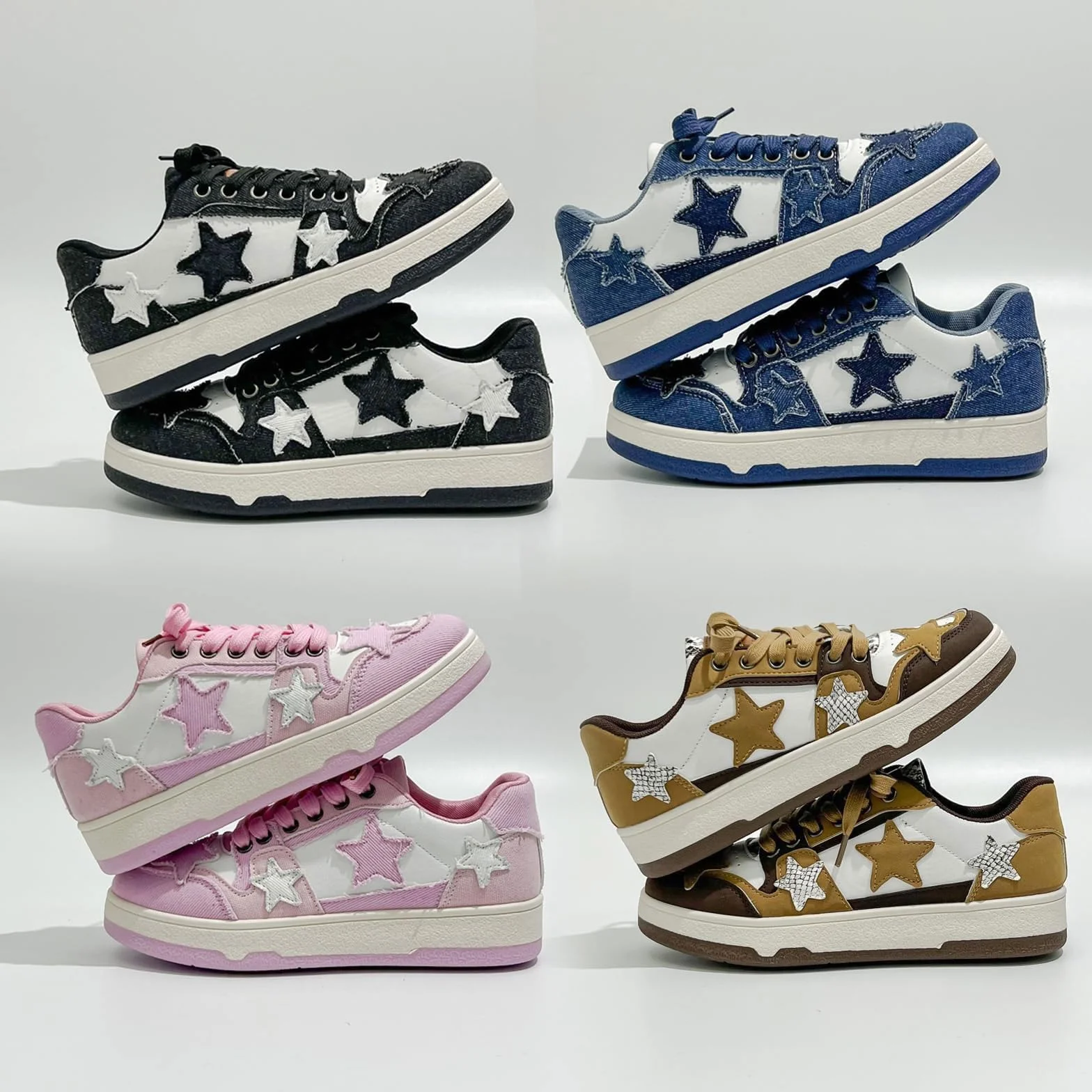 Genérico Deportivas Running Mujer Zapatillas Transpirables Women's Flat Outdoor Canvas Matching Casual Shoes Zapatos para Correr Ligero Sin Cordones Mujer