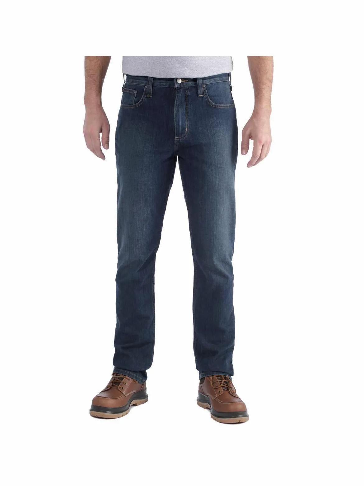Carhartt, Hombre, Vaquero De Corte Recto Y Pernera Cónica, 5 Bolsillos, con Tecnología Rugged Flex