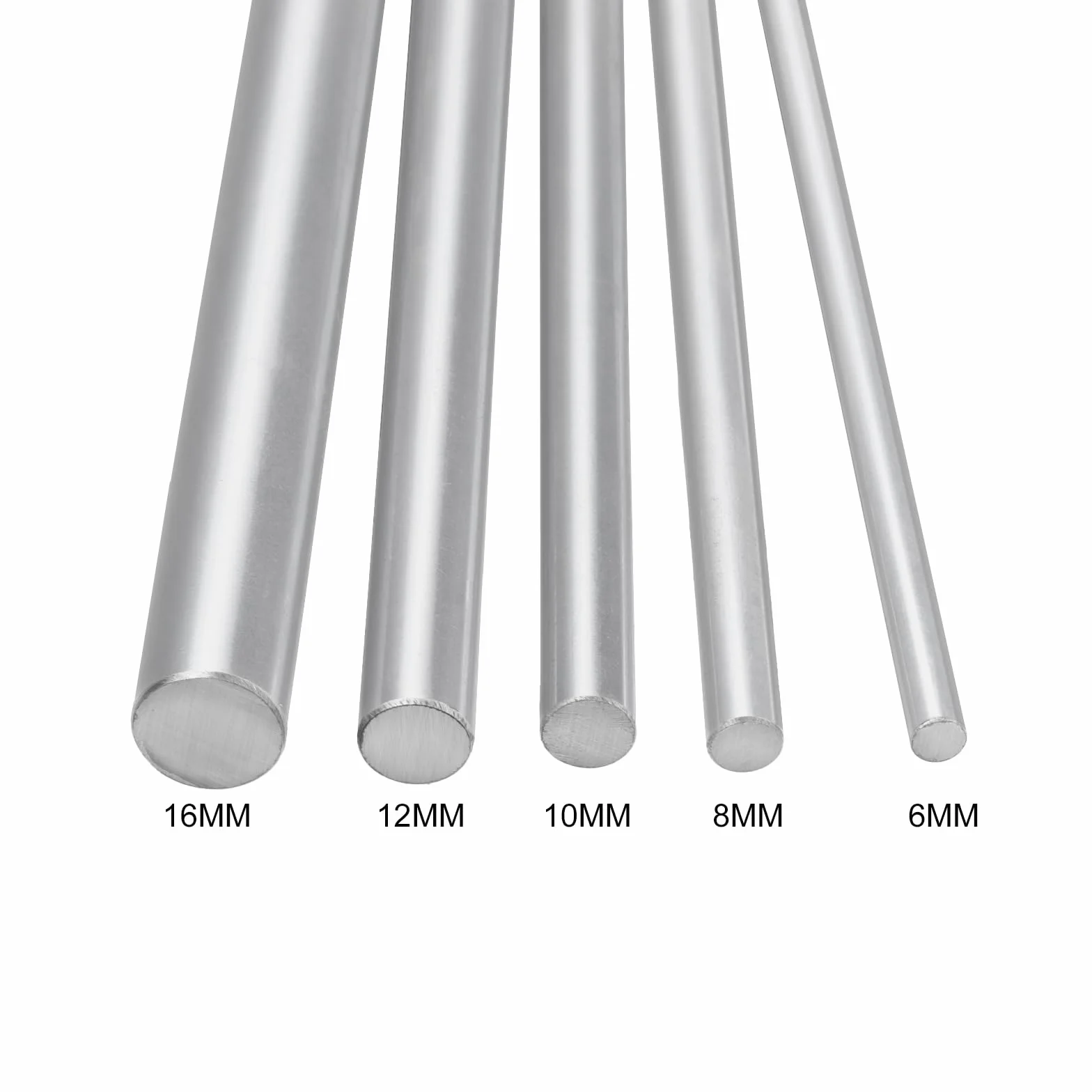 Brazo lineal 12 mm 2 piezas guía lineal horizontal 12 mm x 500 mm eje precisión varilla redonda