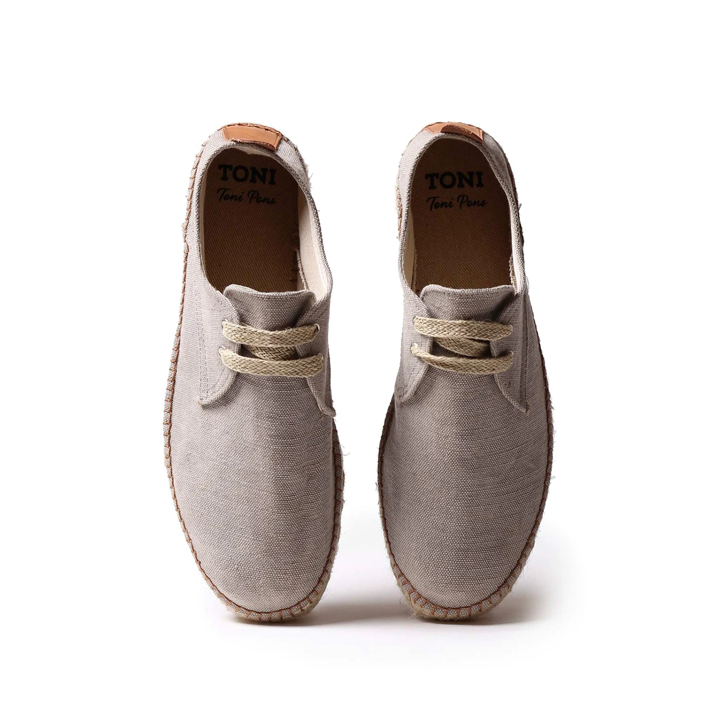 TONI PONS Dixon - Alpargata de Cordones para Hombre elaborada en Tejido de algodón.