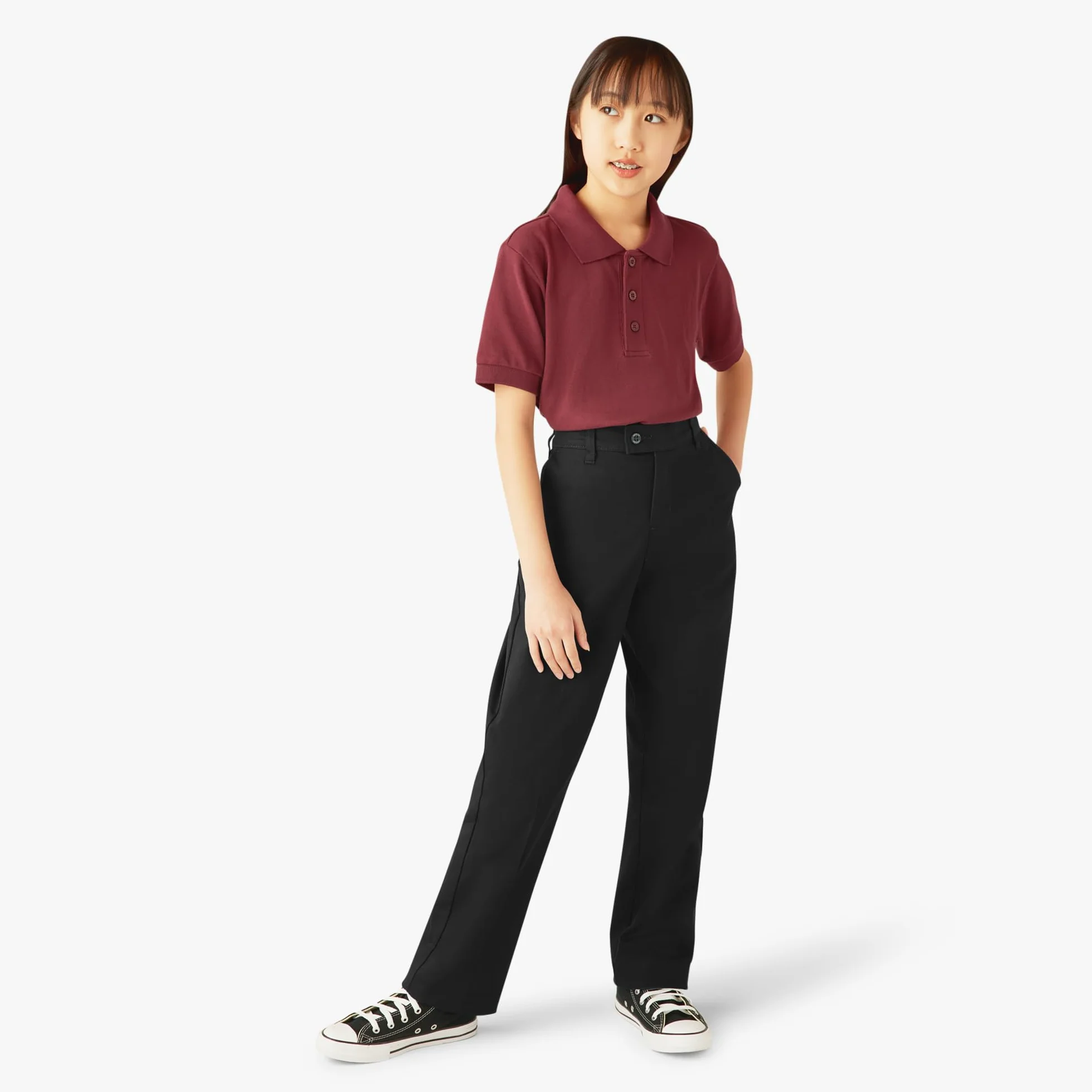 Dickies Pantalón Recto Delgado elástico para niña
