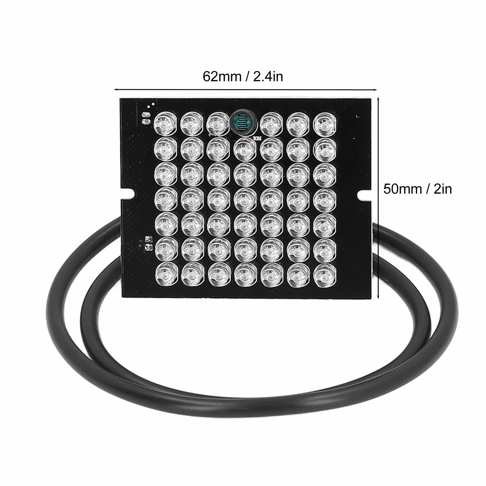 Tablero de Luz Infrarroja 940 NM 48 LED para Cámara de Seguridad CCTV
