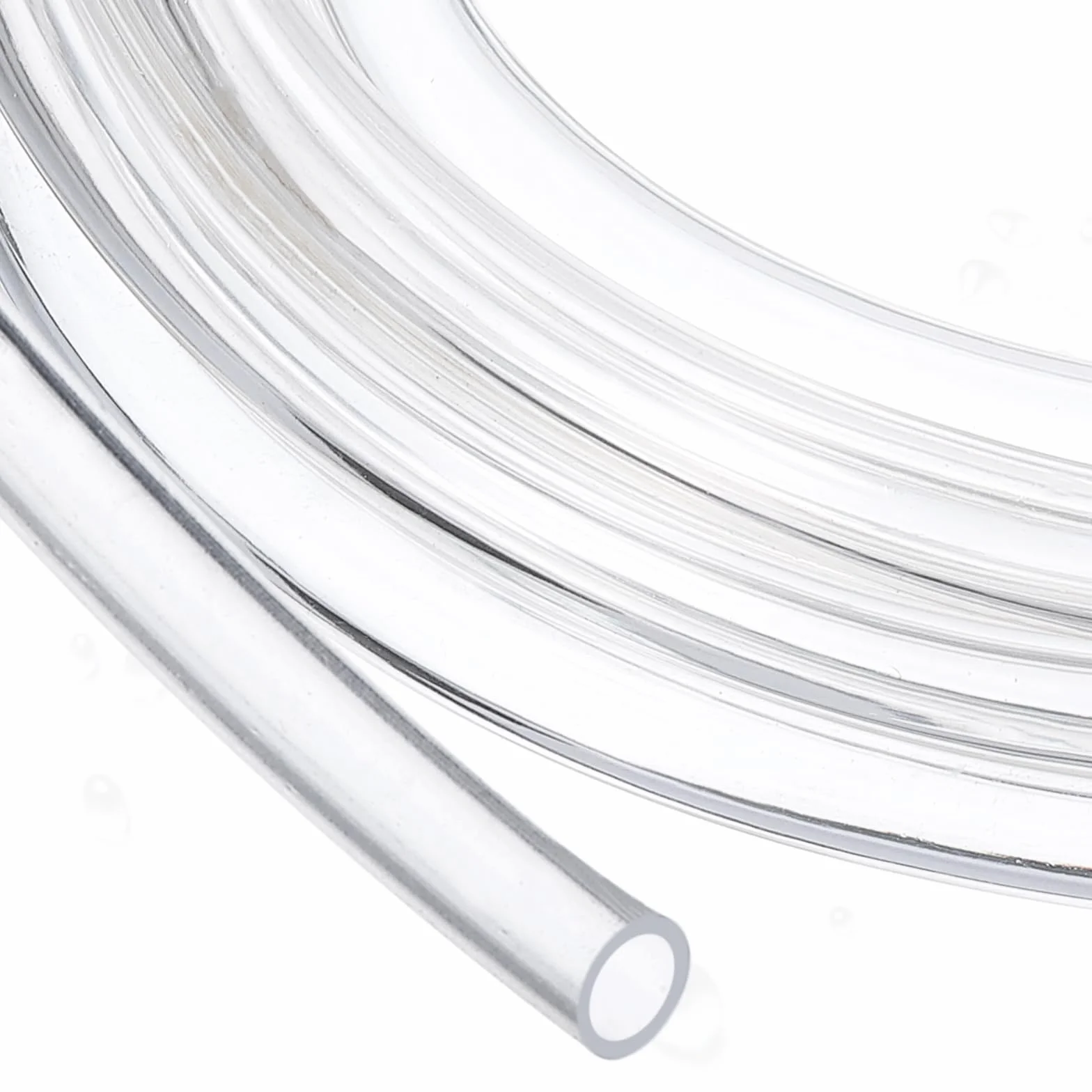 QUARKZMAN Tubo Flexible de Silicona 1.5mm ID x 2mm OD 5m Transparente Alta Resistencia Temperatura Acuaponía Manguera Aire Riego