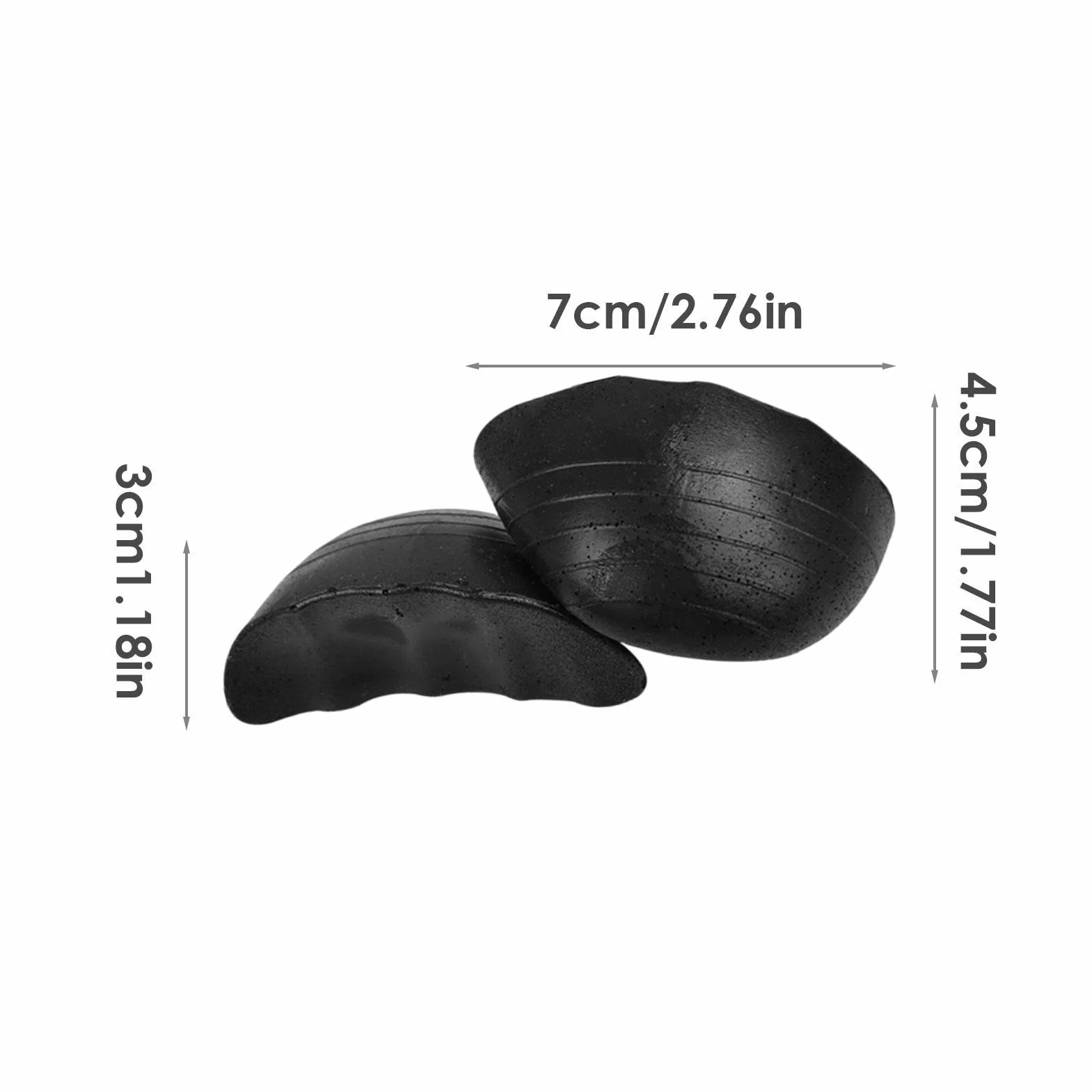 Inserciones para los dedos de los pies para zapatos demasiado grandes,Relleno de zapatos para los dedos de los pies | 1 par de inserciones suaves para zapatos de protección de los dedos | Plantillas p