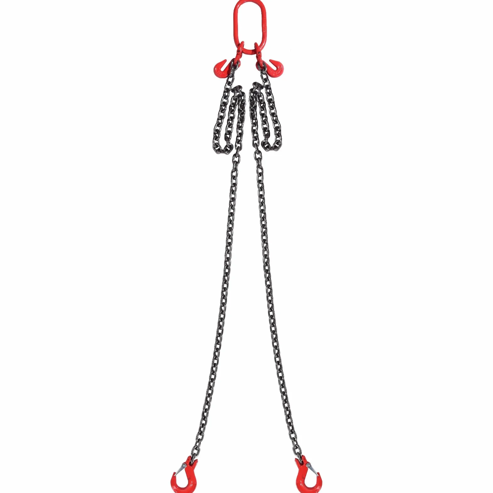 VEVOR Eslinga de Cadena de Elevación 2 Cadenas 8mm x 180cm 2993 kg G80