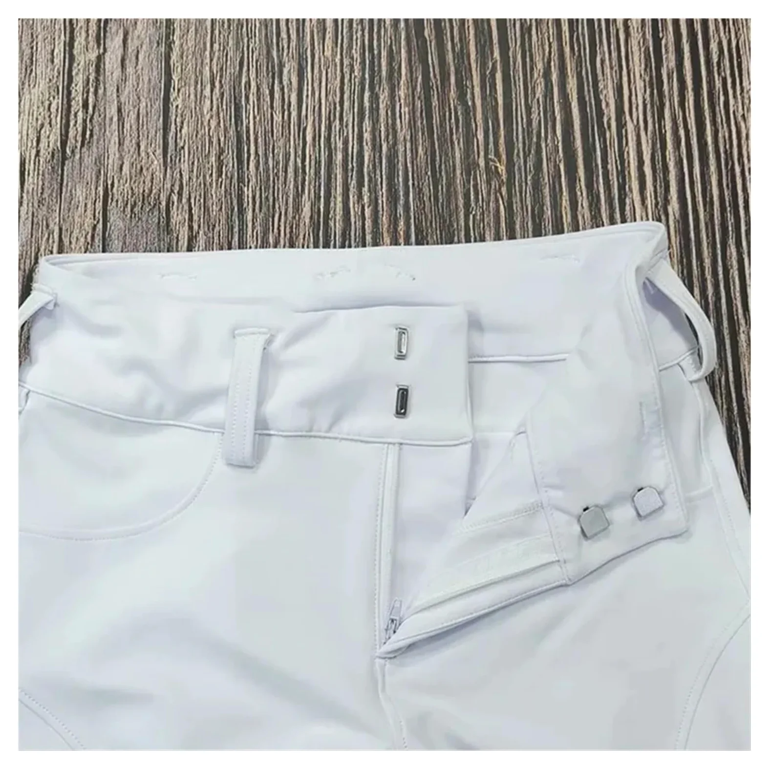 Pantalones Montar a Caballo Mujer Pantalones de equitación con Cremallera y Botones for Mujer, Mallas ecuestres, Deportivas competición(Black,L)