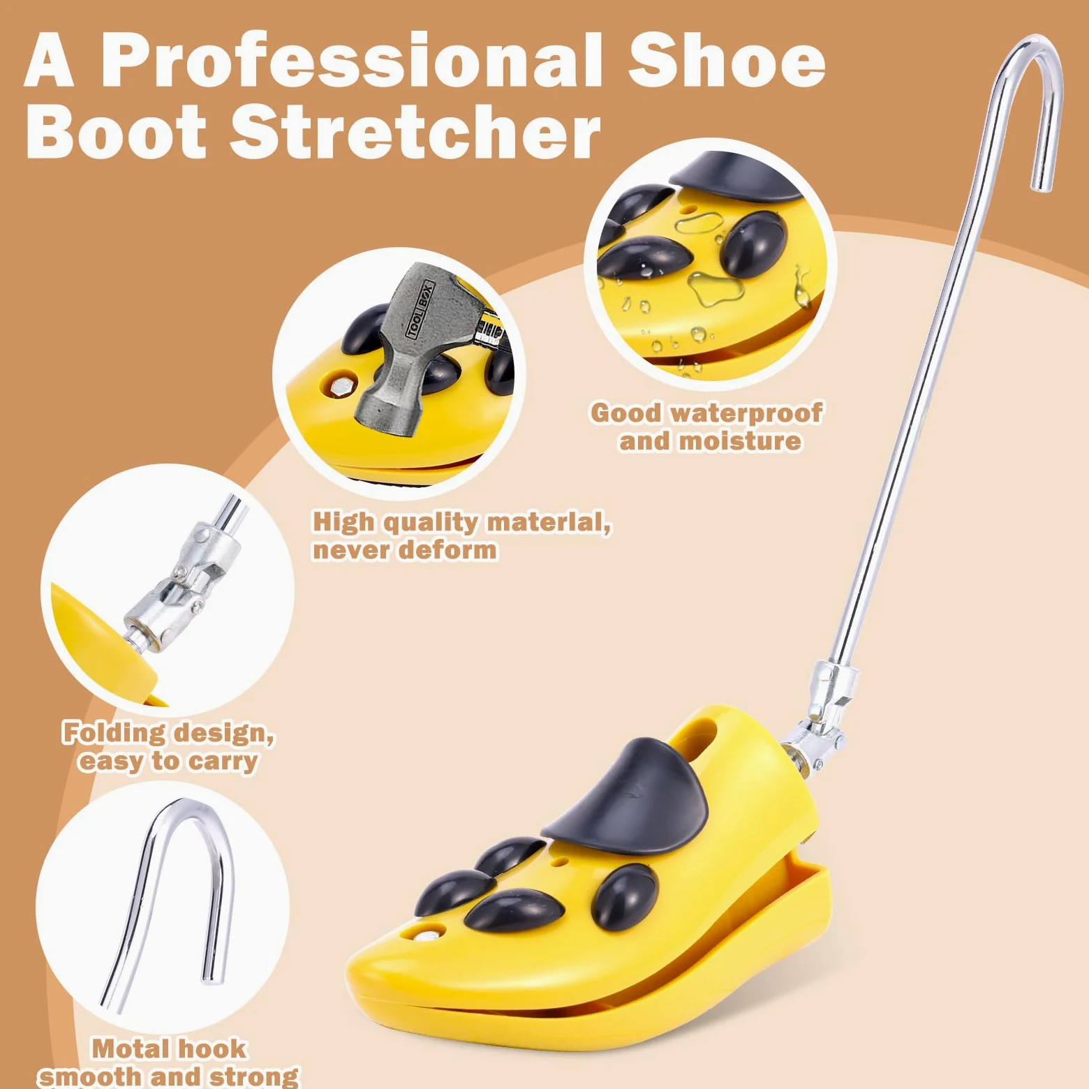 Hormas Zapatos Para Botas, Profesional Estirador de Zapatos, Ajustable Altura Hormas de Plástico, Portátil Horma Zapatos para Hombre y Mujer