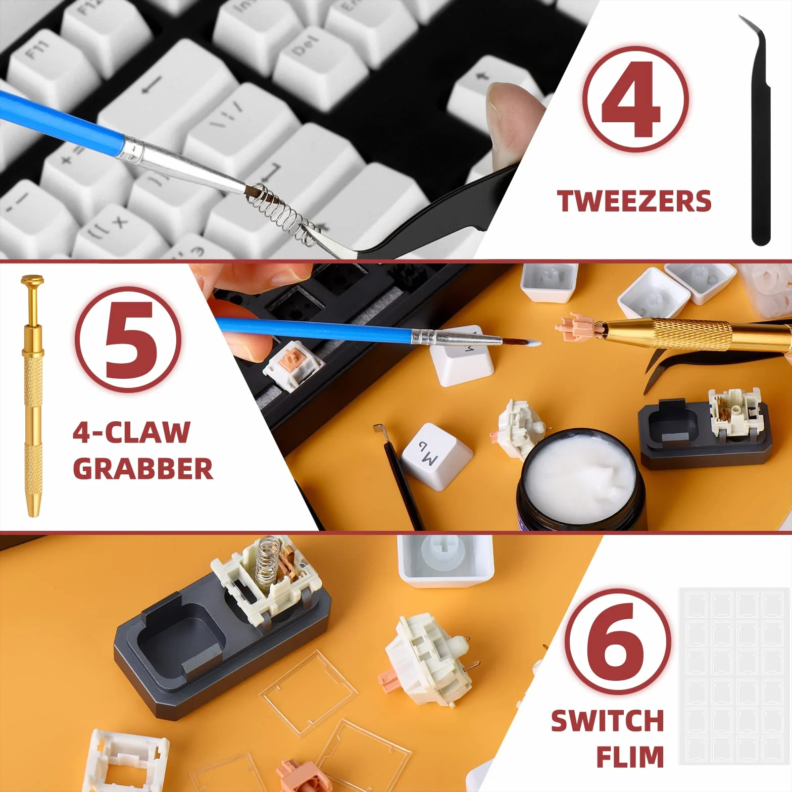 Kit de Lubricante y Herramientas para Teclado JRX 205G0 15g