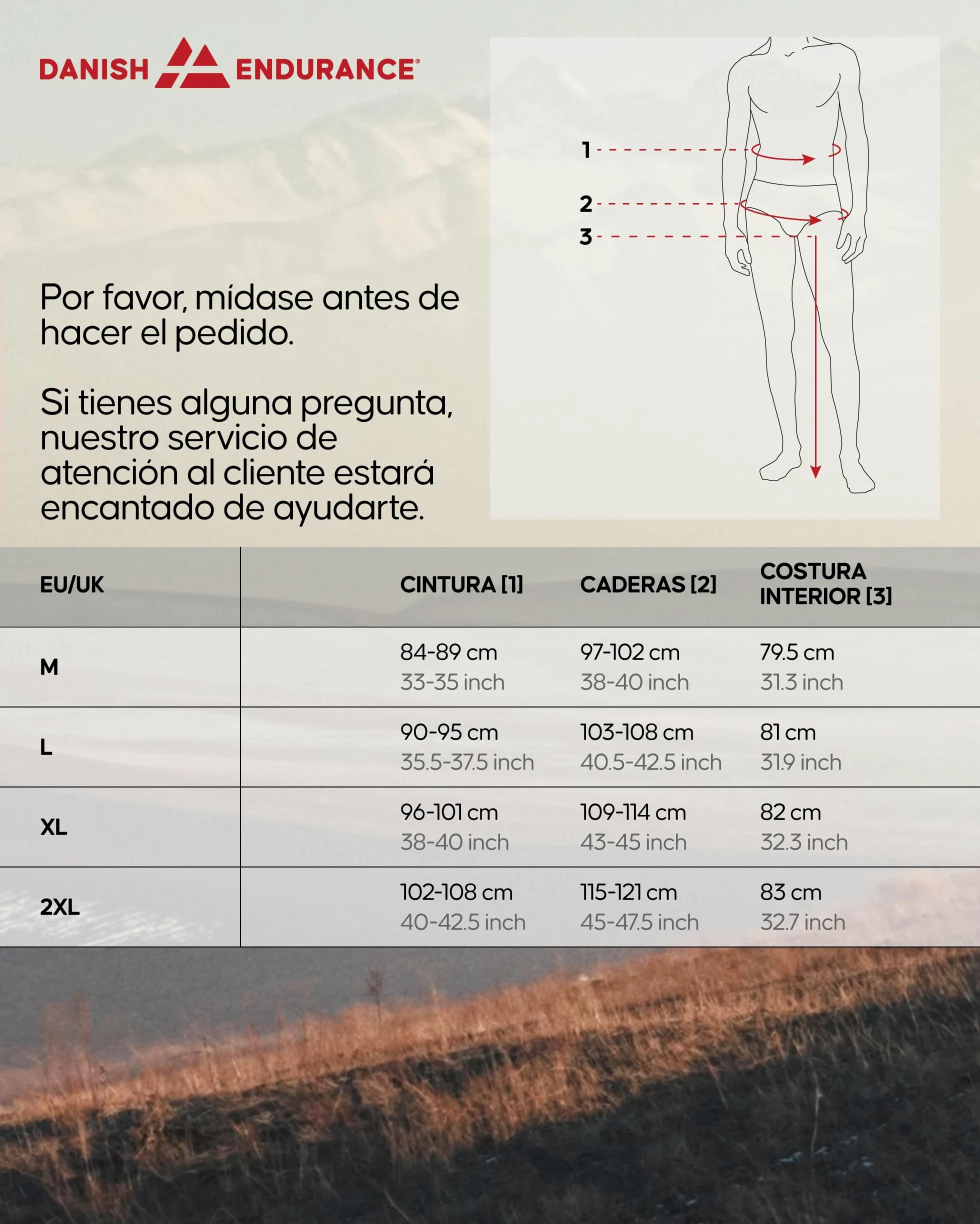 DANISH ENDURANCE Pantalones Trekking Hombre, Impermeables, Ajuste Regular