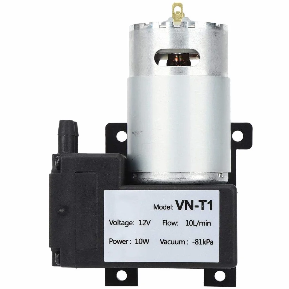 Bomba de vacío DC 12V 10L/min VN-T1 Compresor de aire silencioso