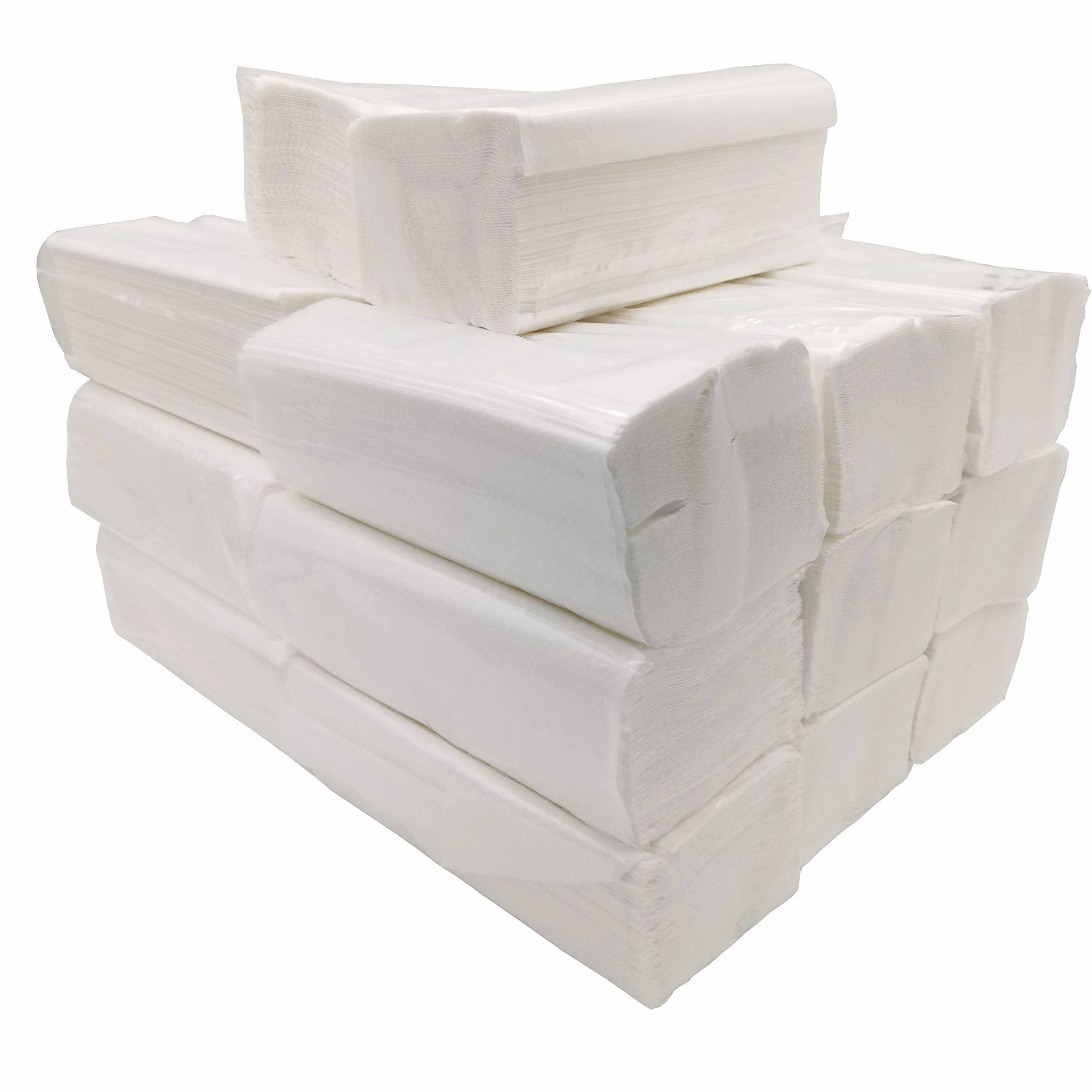 Toalla Papel Secamanos Tejido Zig Zag Doble Capa 21 x 22 cm Caja 3000 Unidades 20 Paquetes de 150