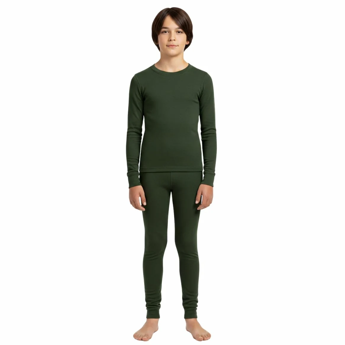menique Juego de ropa interior térmica para niños, 100% lana merino, ropa interior funcional para niños y niñas, ropa interior de esquí, fútbol, ropa interior de manga larga, camiseta y leggings para