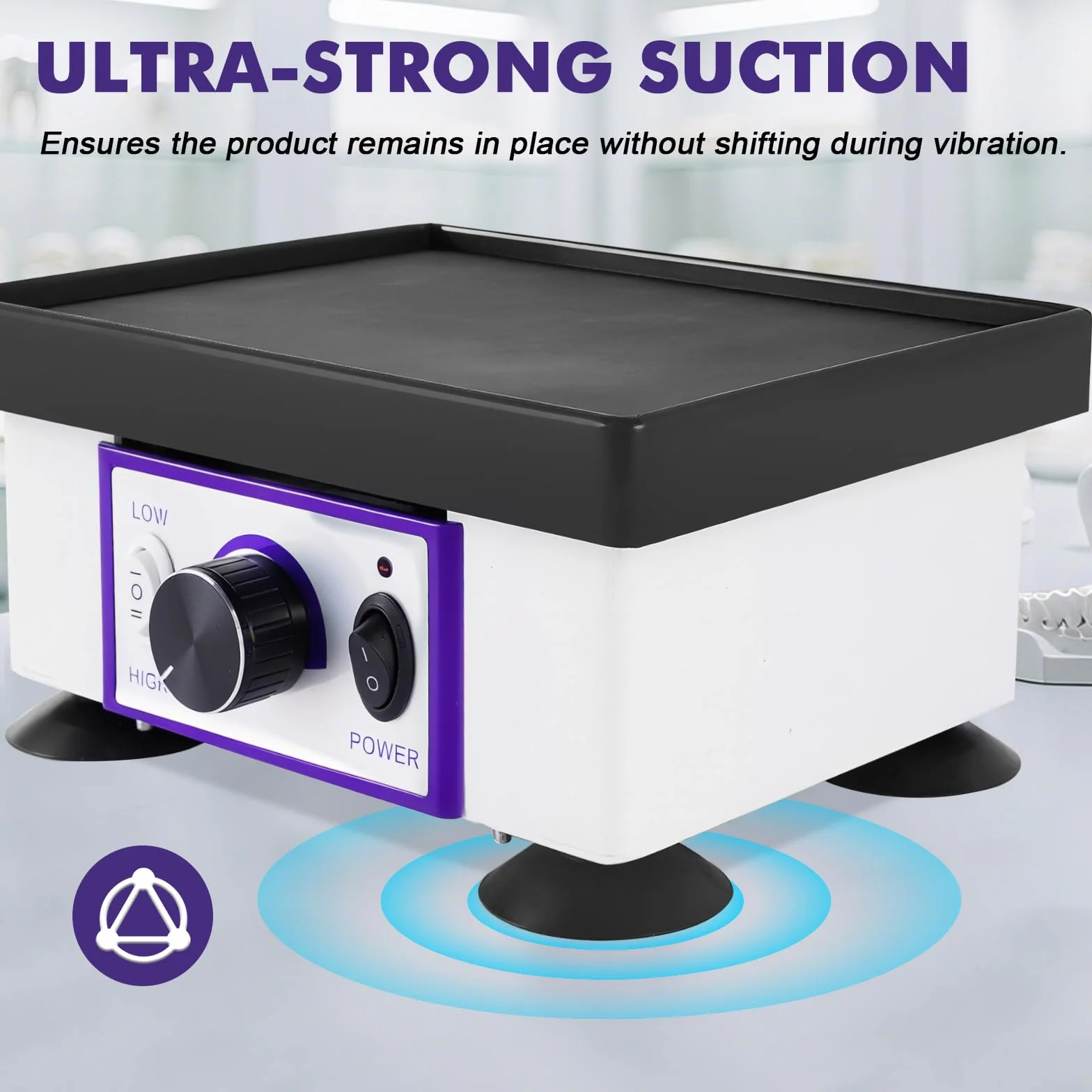 YUCHENGTECH Placa Vibratoria de Yeso 120W Eléctrica Velocidad Ajustable