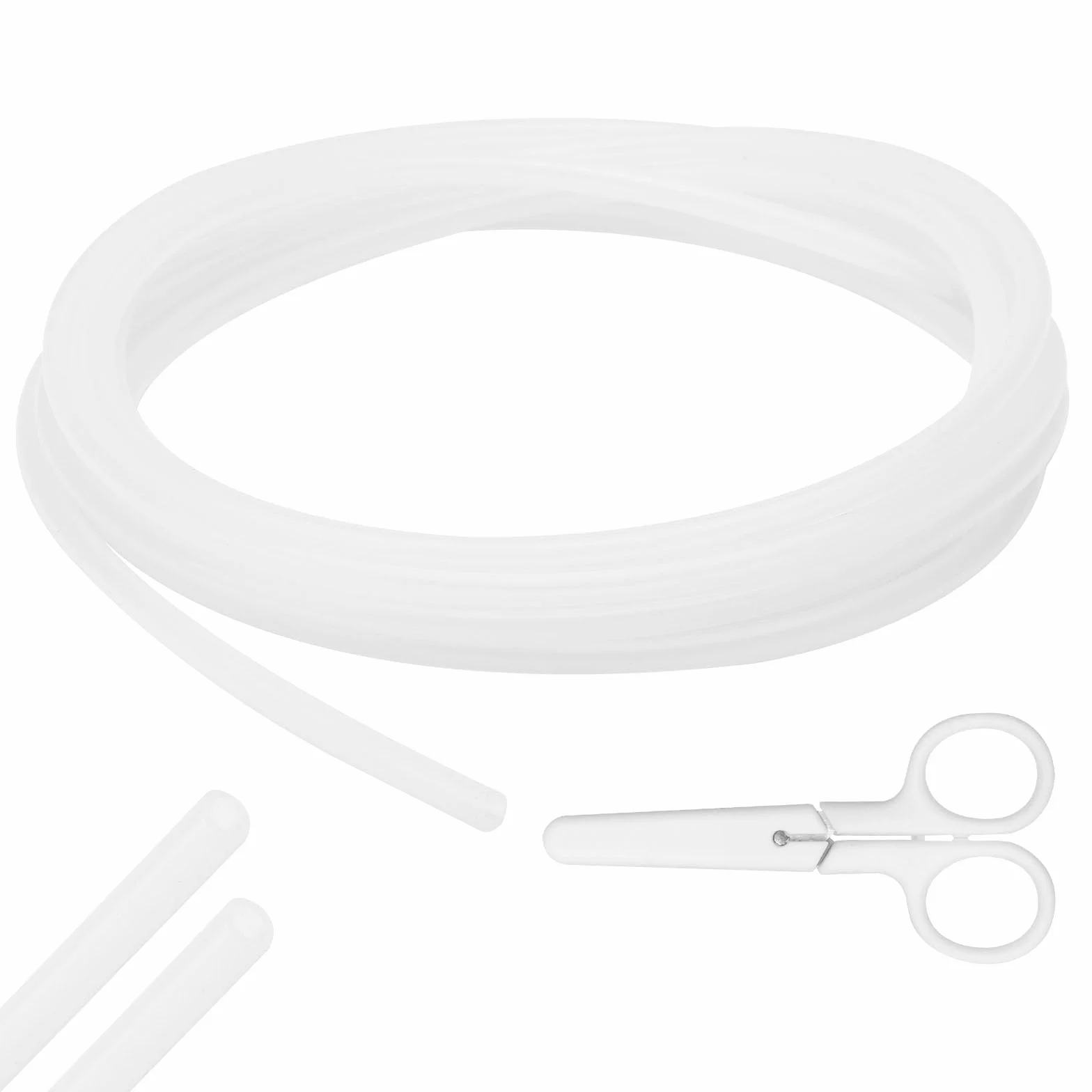 APOMOONS 4M Manguera de Silicona de Grado Alimenticio, Tubo Flexible 4mm ID X 6mm OD