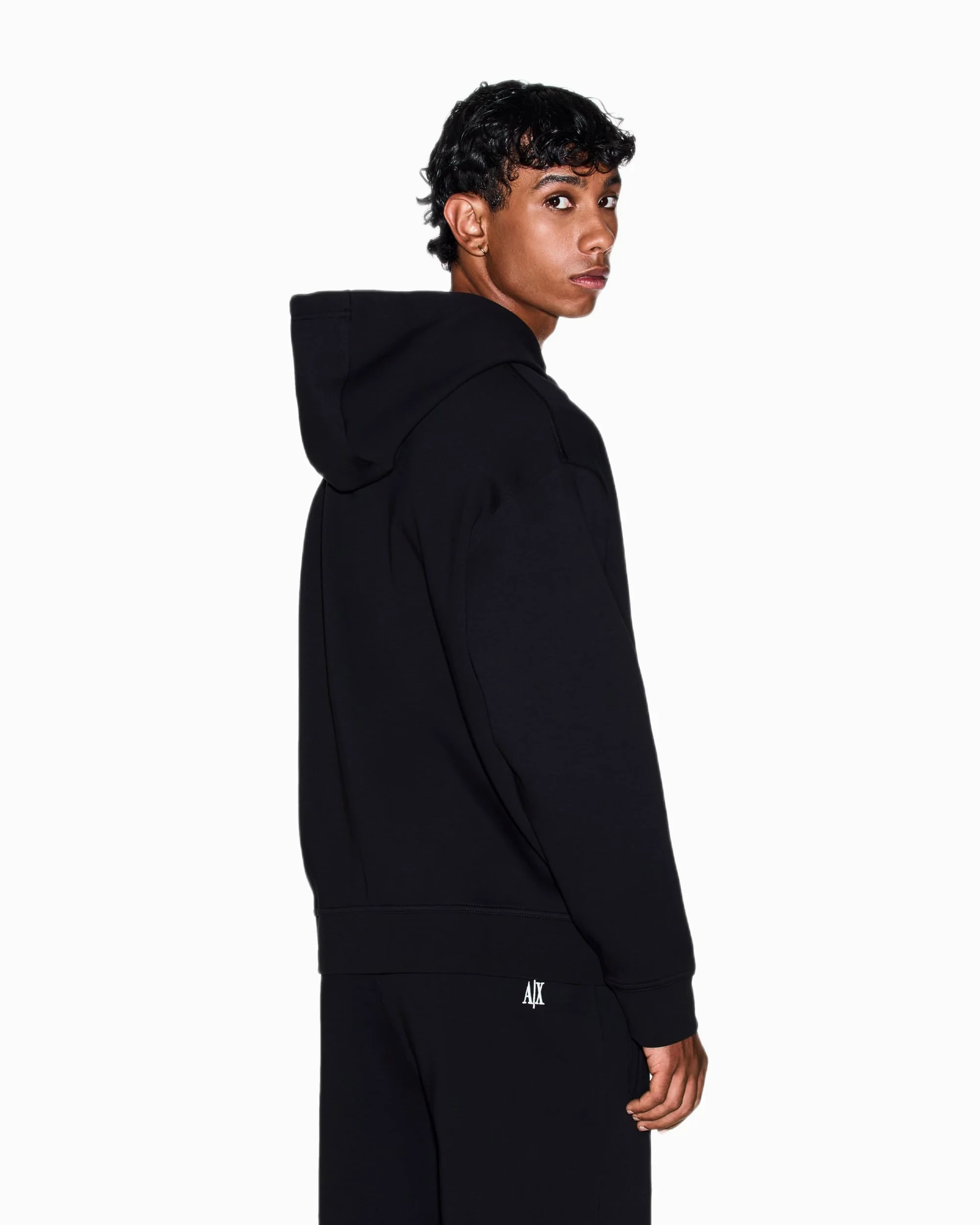 Armani Exchange Icon Project, Emboidered Logo, Full Zip Sudadera con Capucha Hombre