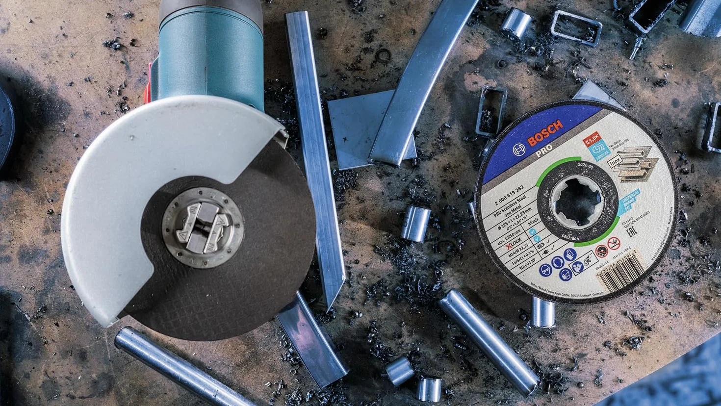Bosch Professional discos de corte recto X-LOCK Ø125 mm inoxidable 22,23 mm grosor 1 mm