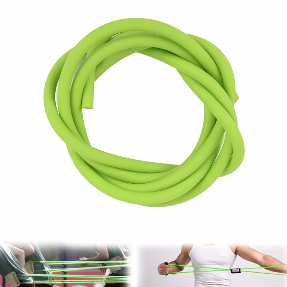 Tubo de látex natural 5M 16.40FT banda quirúrgica manguera goma ID 1.7mm OD 4.5mm Verde