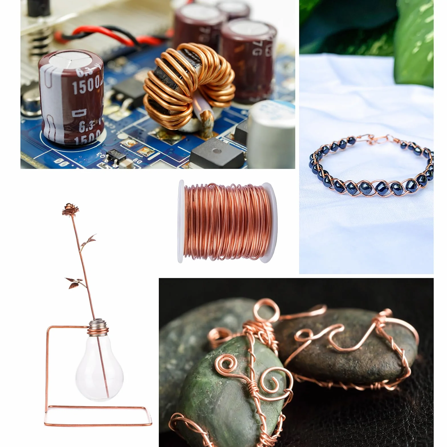 Alambre de cobre puro calibre 16 (1,3 mm) 20 metros