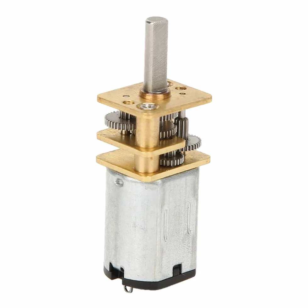 Motorreductor DC 12V 60RPM GA12-N20, Caja de Engranajes de Metal, Control Positivo e Inverso