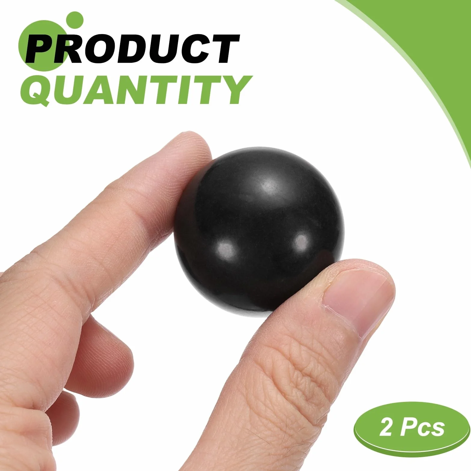 Bolas De Cojinete De Plástico POM 30mm, Plástico Macizas, Precisión G2, Negro