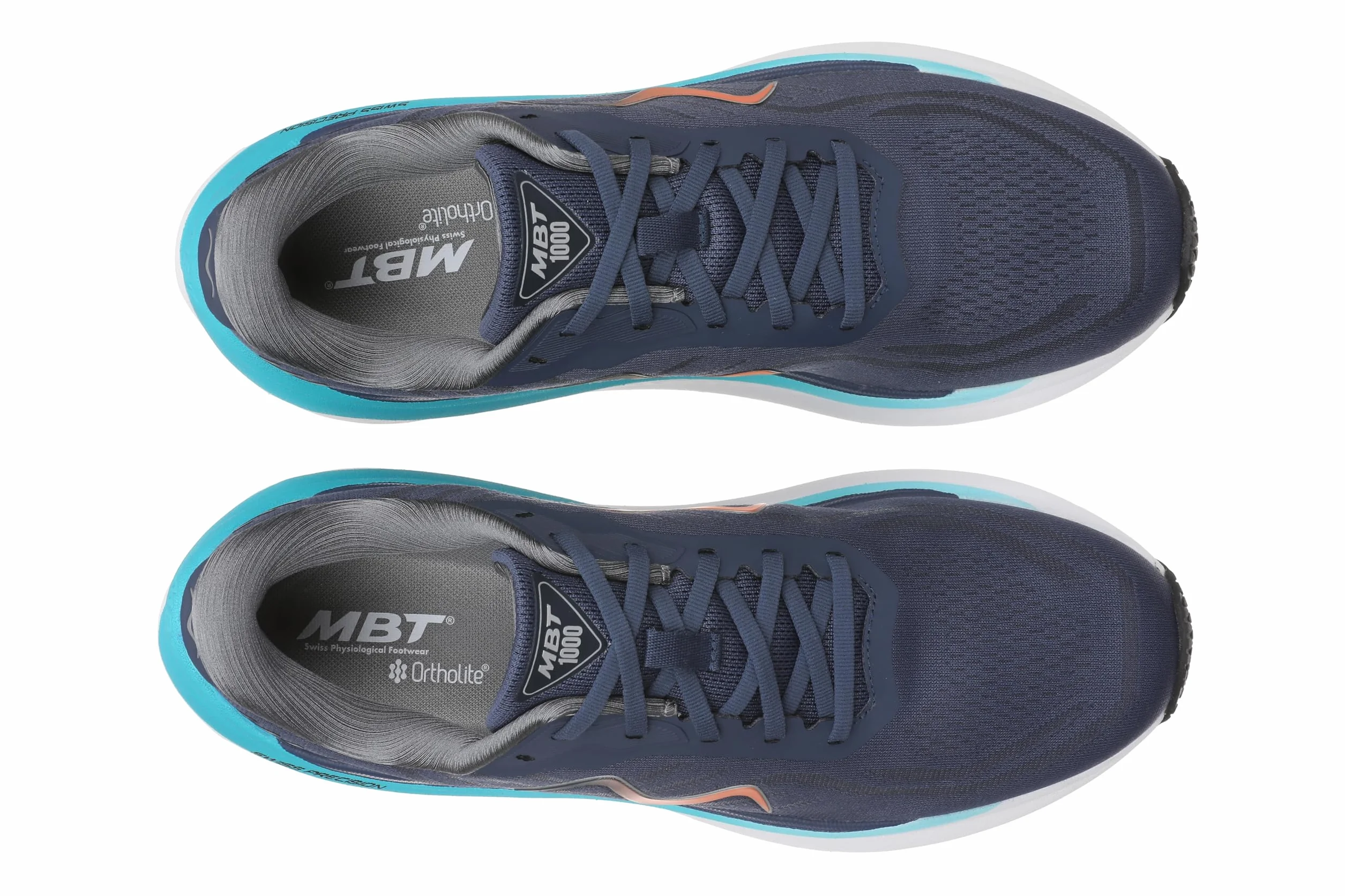 MBT-1000 Lace UP Zapatillas de Deporte para Hombre. Deportivas para Correr Anatómicas y Cómodas. Calzado Fisiológico Confort y Estabilidad con Suela Curva. Sneakers Running
