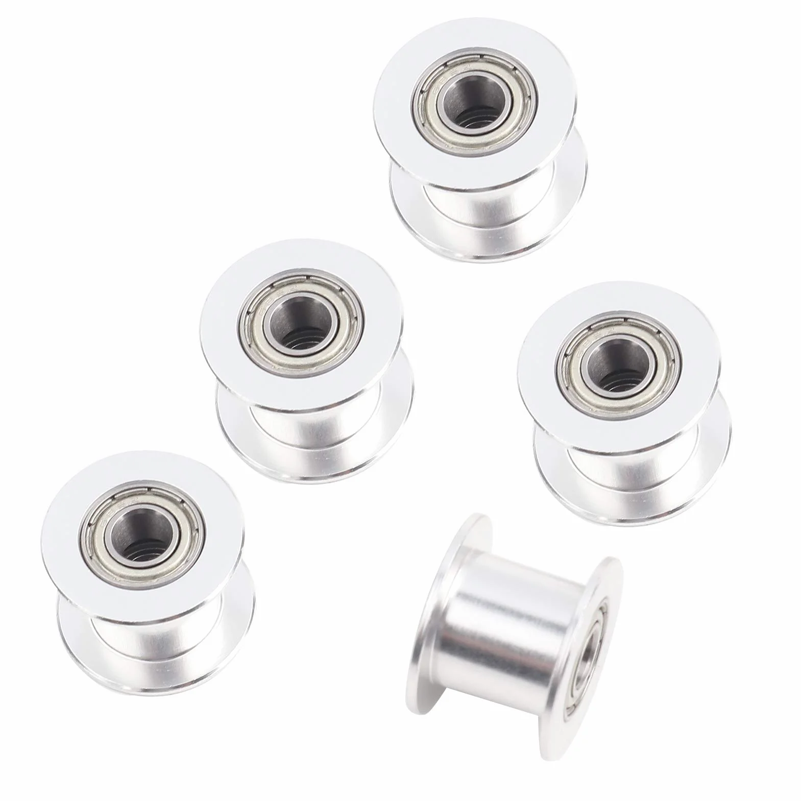 Correa de Distribución GT2 20 Dientes Polea Loca 10mm Ancho 5mm Diámetro para Impresora 3D
