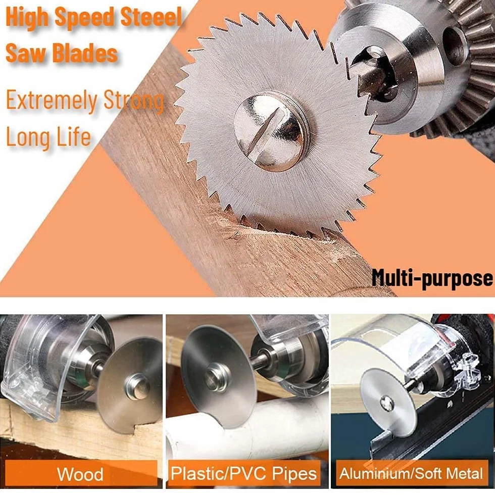 Hoja de sierra circular acero 8 piezas para madera plástico metal herramientas multifuncionales