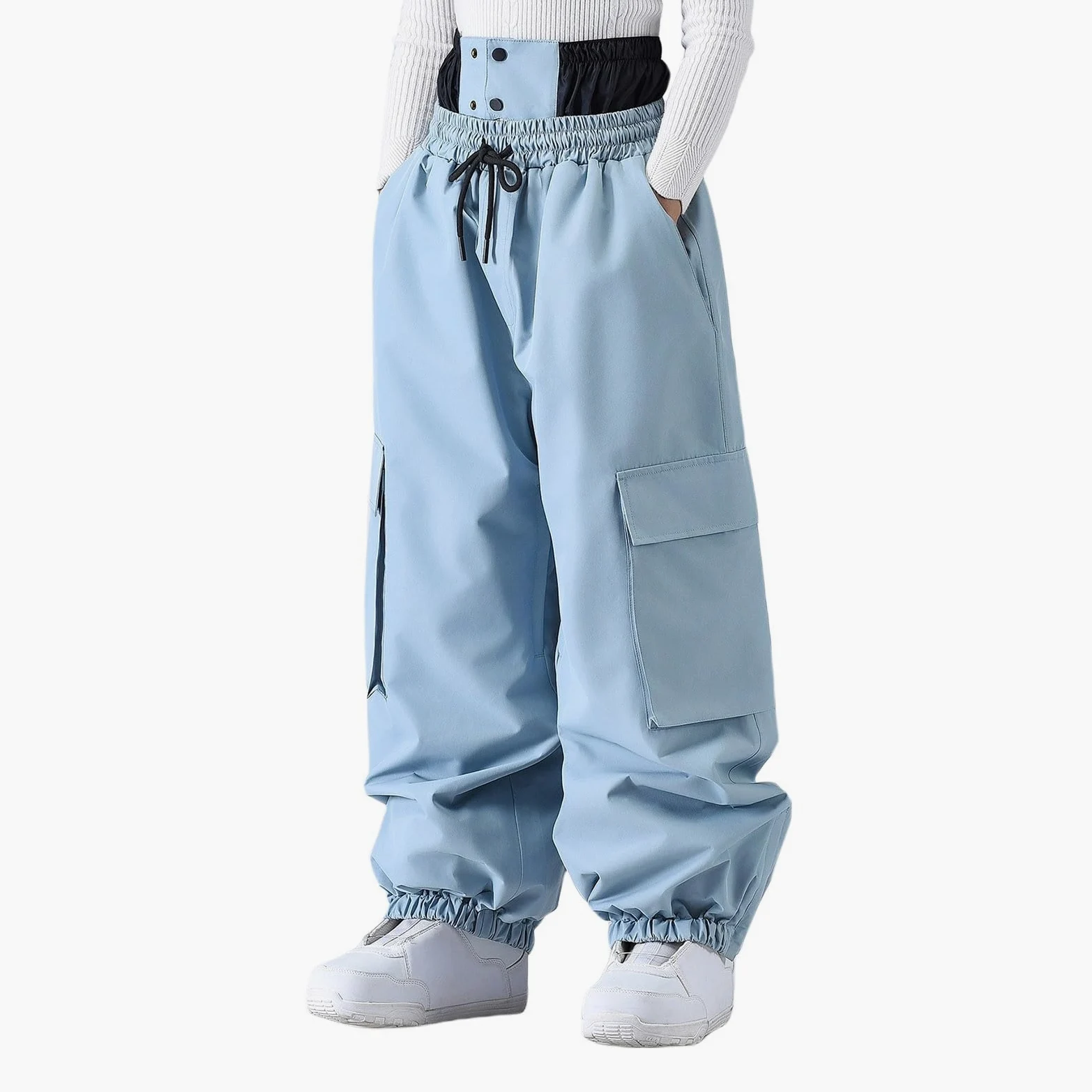 Generisch Pantalones de snowboard, pantalones de esquí de invierno, resistentes al viento, pantalones cargo aislados para actividades al aire libre en climas fríos y montañismo, senderismo y trekking