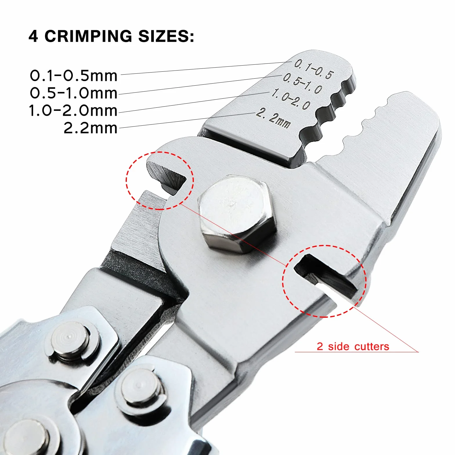 Engarzadora de cuerda de alambre 151 piezas kit de prensado de doble barril hasta 2,2 mm aluminio
