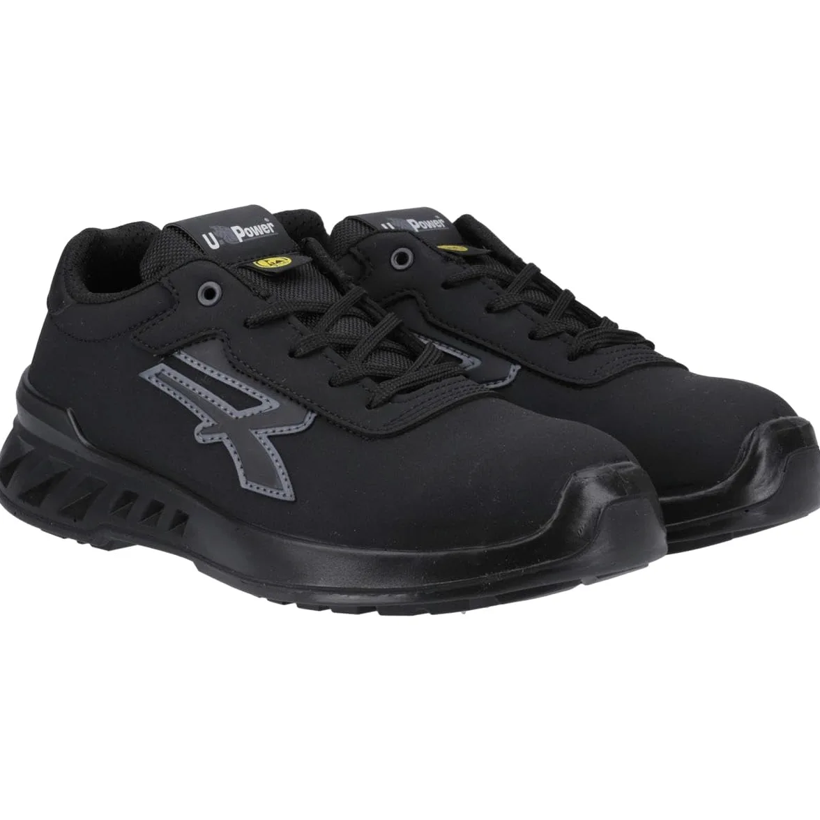 U-Power RV20134 RED LEVE Modelo THOMAS Zapatos de Trabajo de Seguridad, ESD S3 CI SRC, Negro