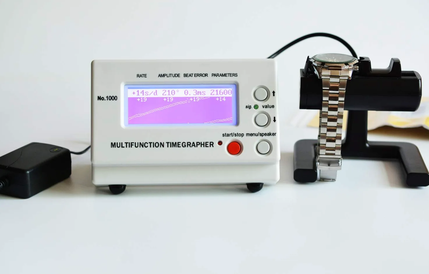 LLF Reloj Timegrapher Multi Función Números Números Números 1000 (Europa Plug)