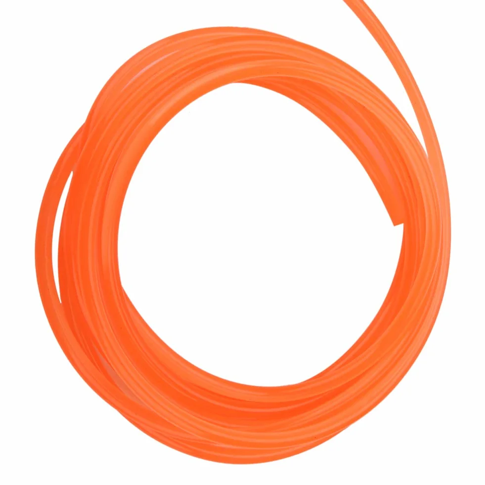 Correas redondas de uretano de alto rendimiento, correa de transmisión de PU Naranja 8mm x 5m