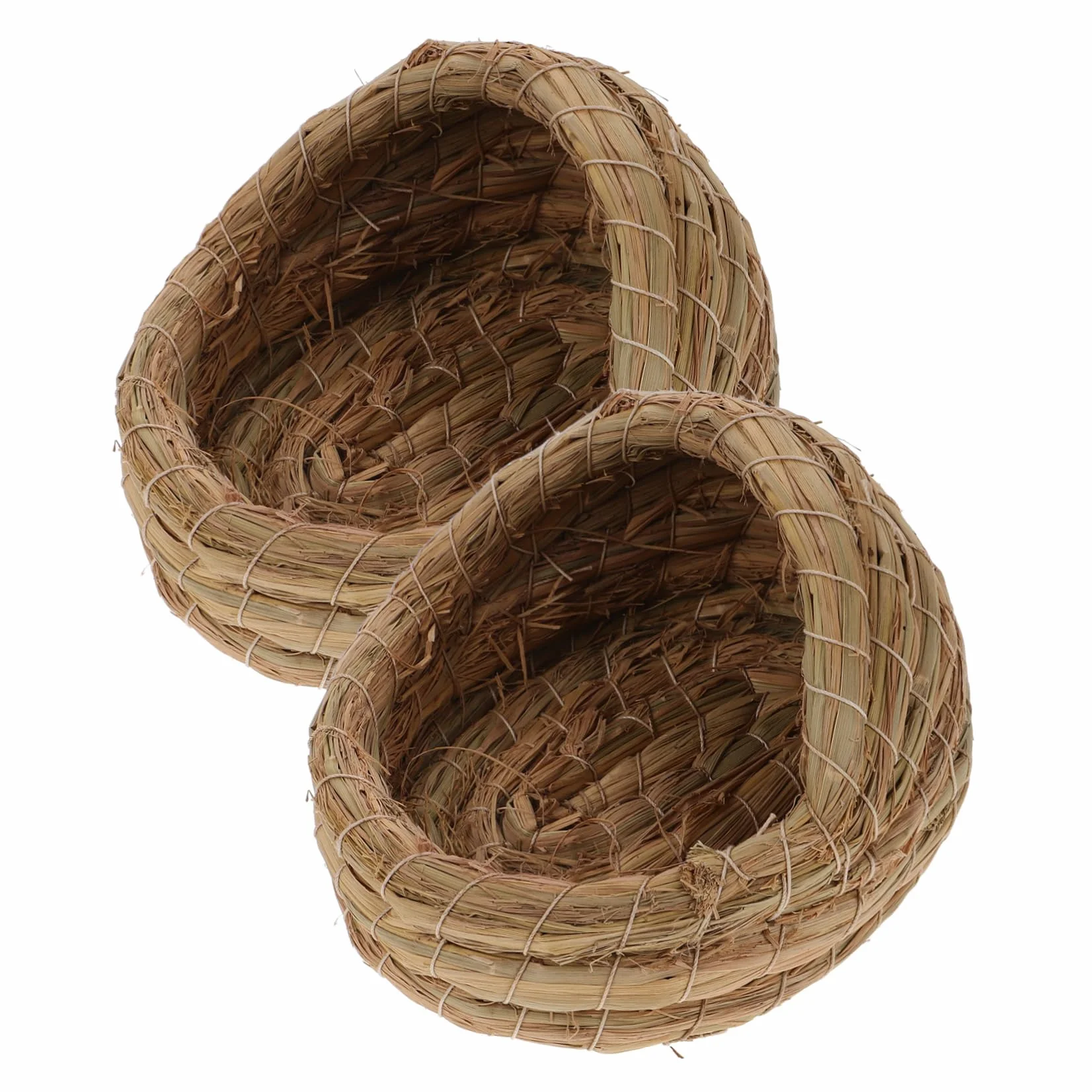 HANABASS 2 Piezas Nido para Gallinas Ponedoras de Paja Natural