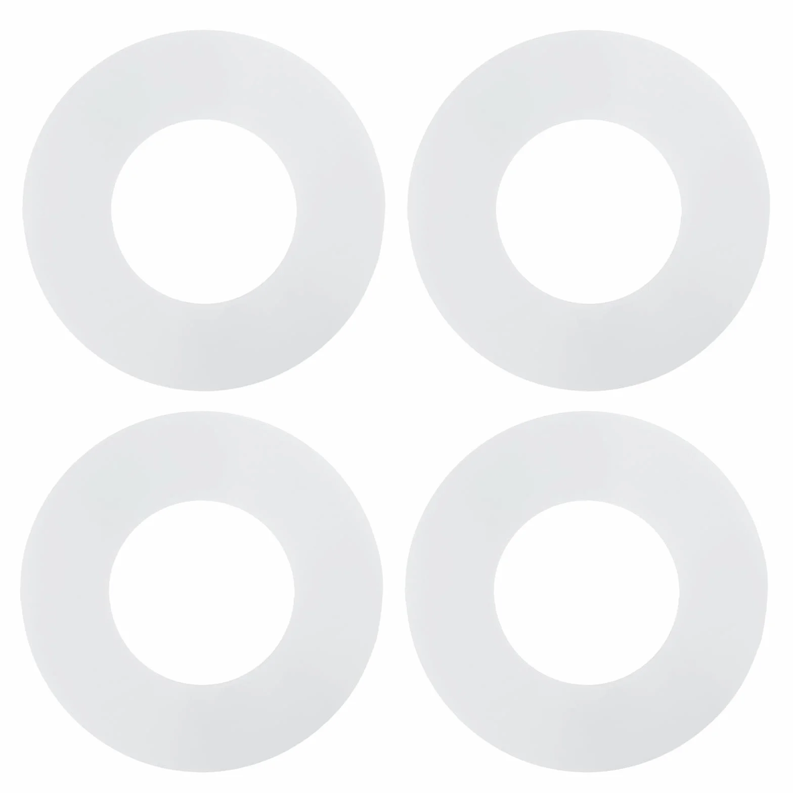 Geberit Junta de Sellado para Válvula de Descarga WC 4 Piezas Silicona Repuesto 816.418.00.1 Blanco