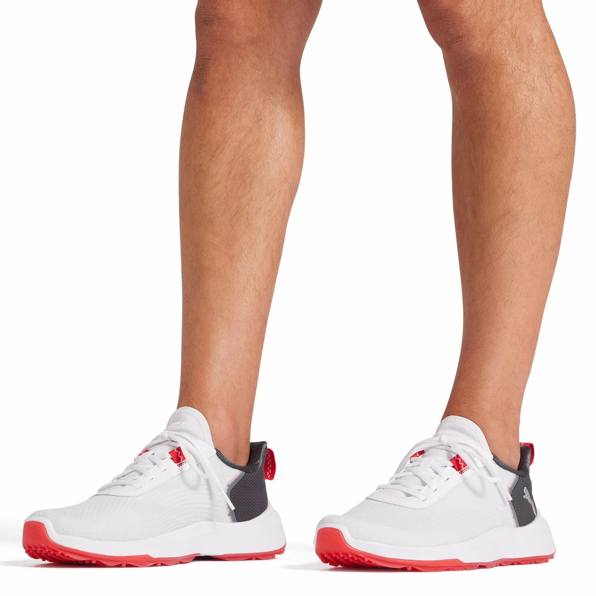 Puma Fusion Crush - Zapatos Deportivos de Golf para Hombre, White/Dark Coal, 42 EU