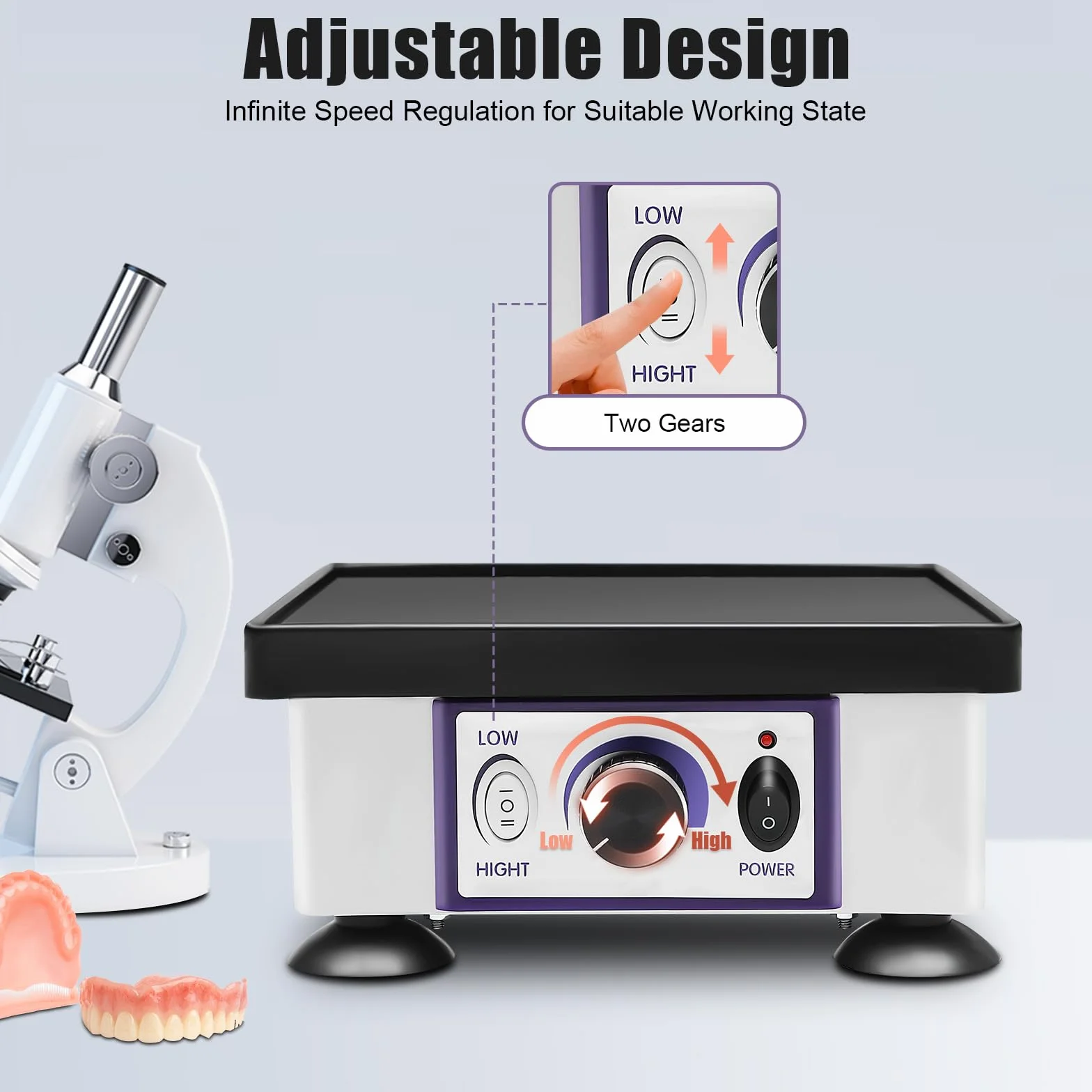 Oscilador dental 220V 120W Vibrador de yeso Kit laboratorio dental