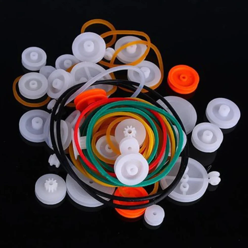 Juego de 84 correas de transmisión de goma elástica ABS para motor